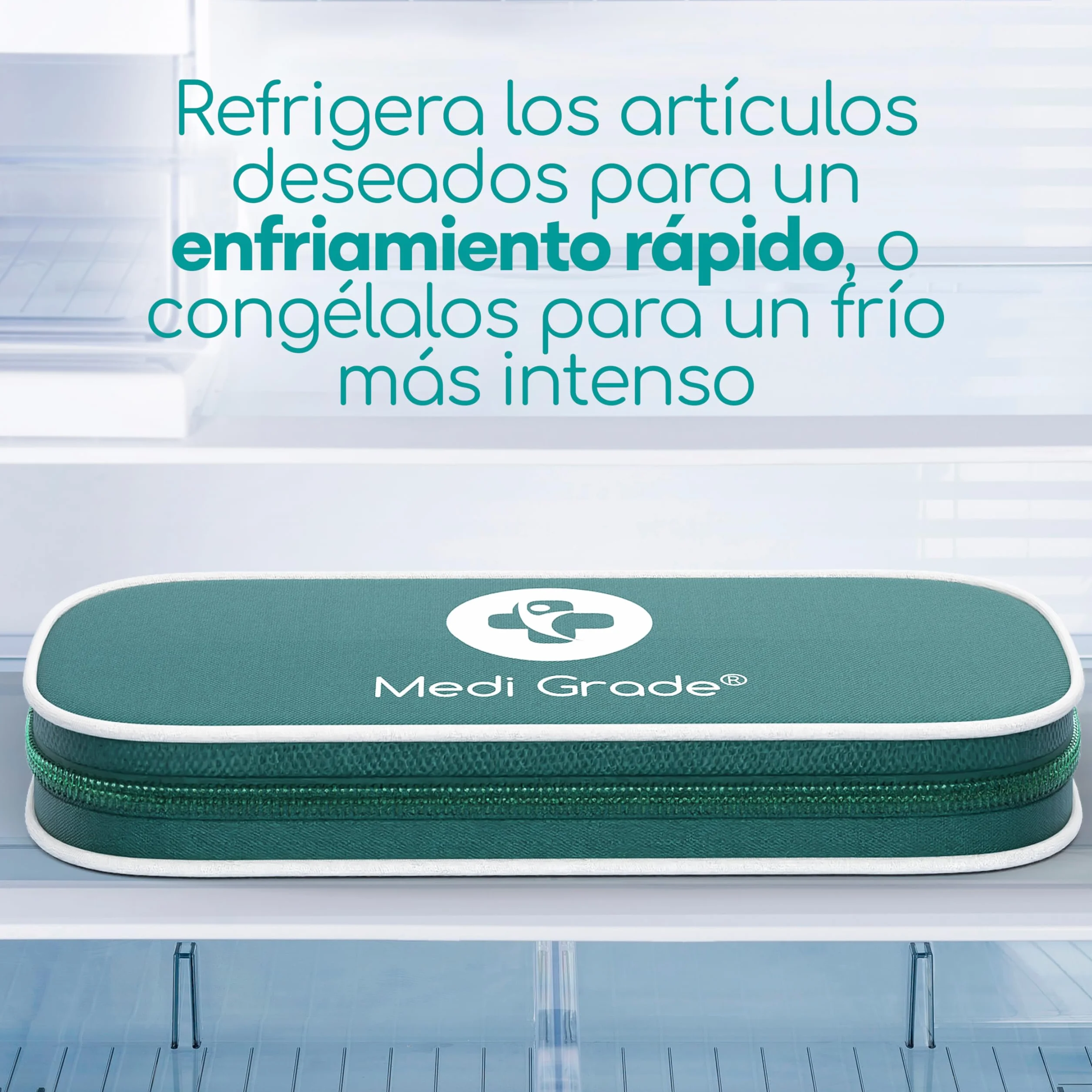 Medi Grade Antifaz de Gel Frío Reutilizable para Ojos, 2 Parches y Neceser