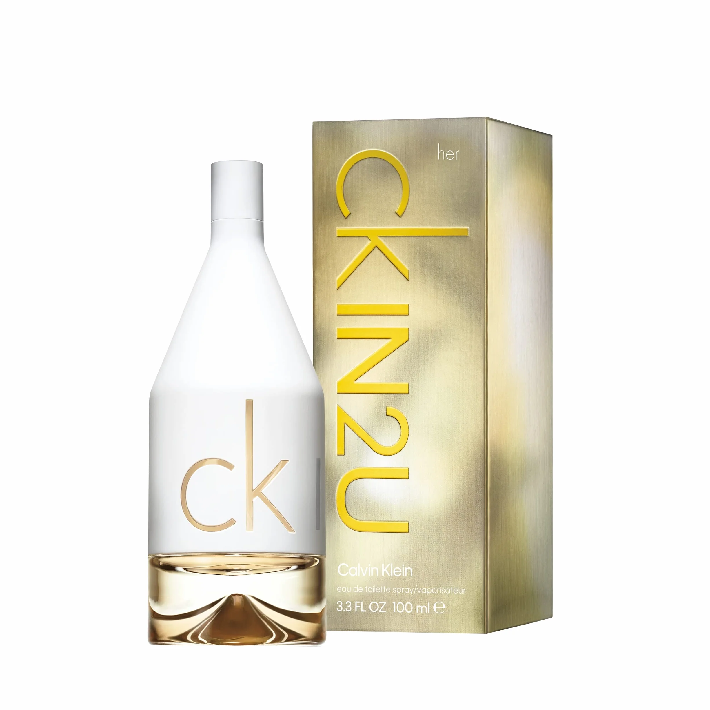 Calvin Klein CK IN2U Eau de Toilette para mujer, fragancia cítrica floral