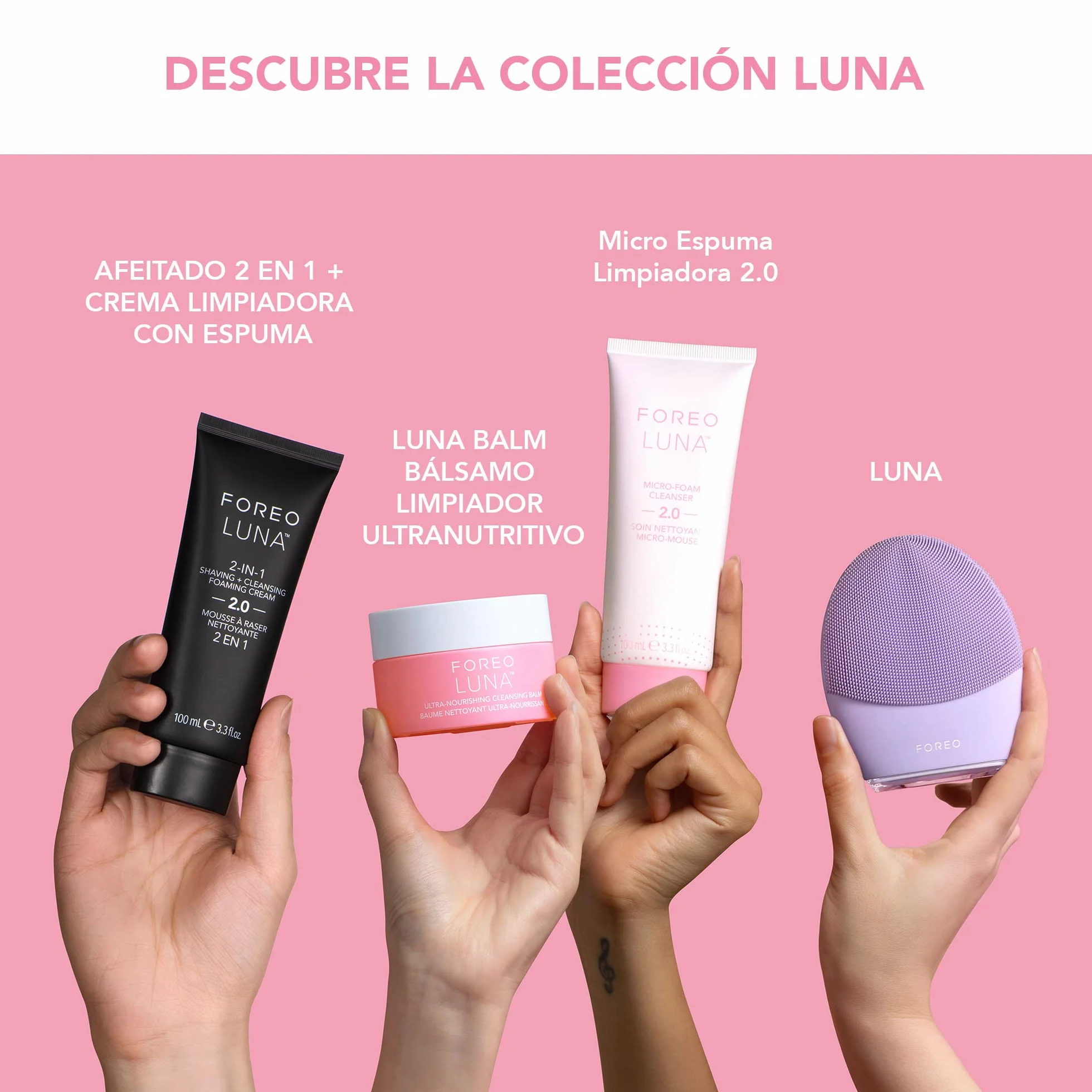 FOREO LUNA Bálsamo desmaquillante ultranutritivo - Desmaquillante facial suave - Gel limpiador facial - Desmaquillante ojos - Vegano y cruelty-free - Sin fragancia y eco - 75 ml