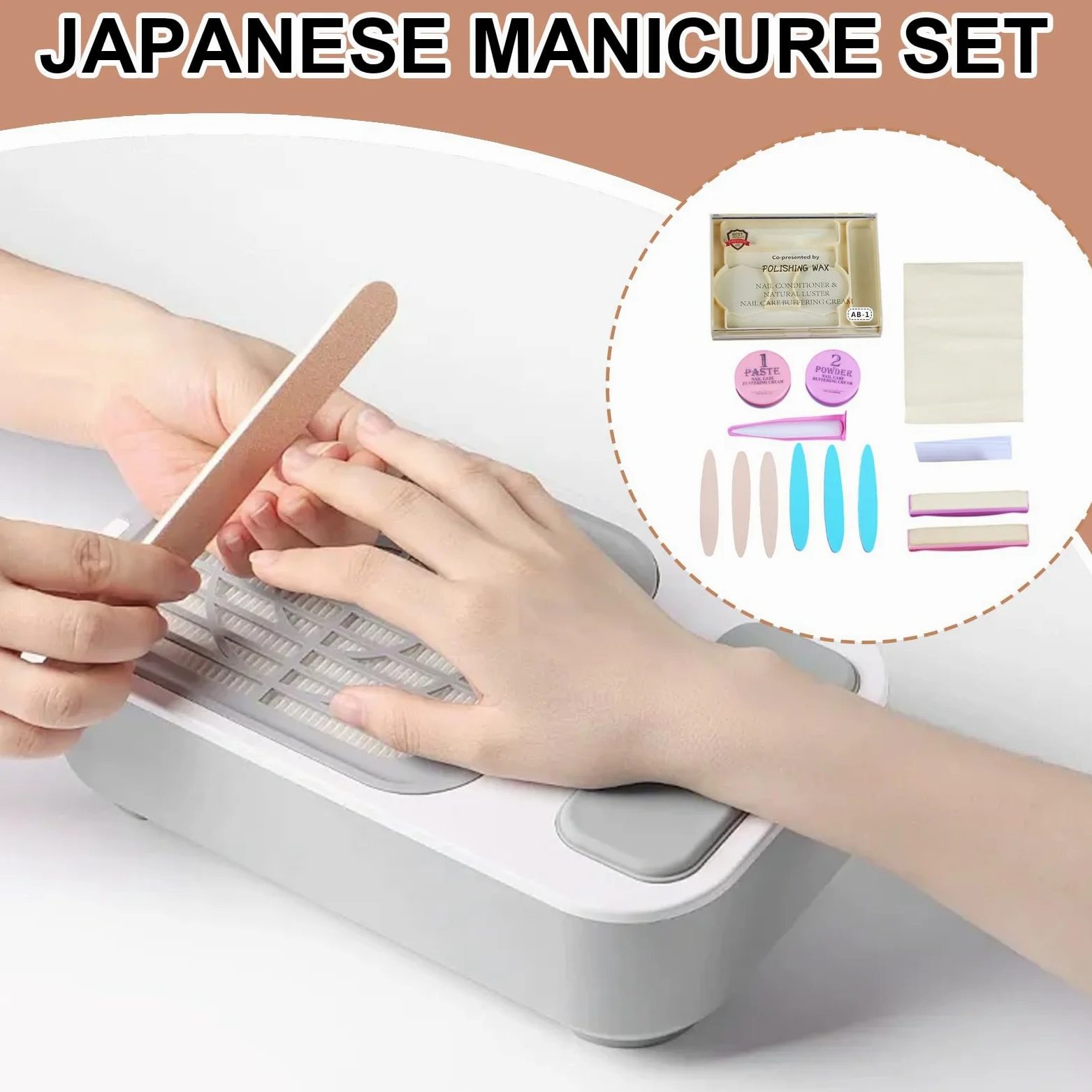 Kit De Manicura Con Pulidora De Y Utensilios De Belleza | Juego De Preparación De Uñas Naturales Para Mujeres Para Mujeres Principiante Hogar Boda Regalo Cumpleaños San Valentin