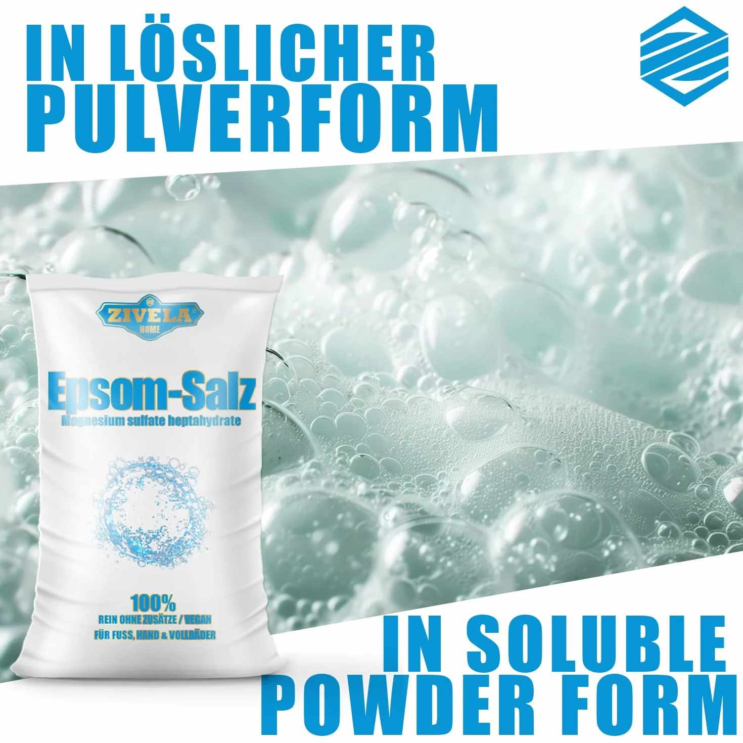 Epsom Sal de baño de 10 kg, 10 kg, Sales de Epsom de Epsom, sulfato de magnesio, calidad farmacéutica, 100% pura, sal natural