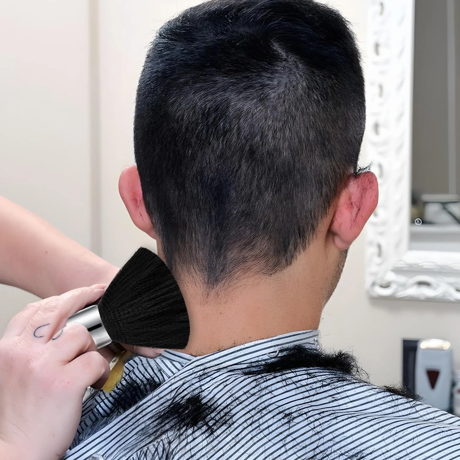 Cepillo suave para el cuello de peluquería JJUNW 2 piezas