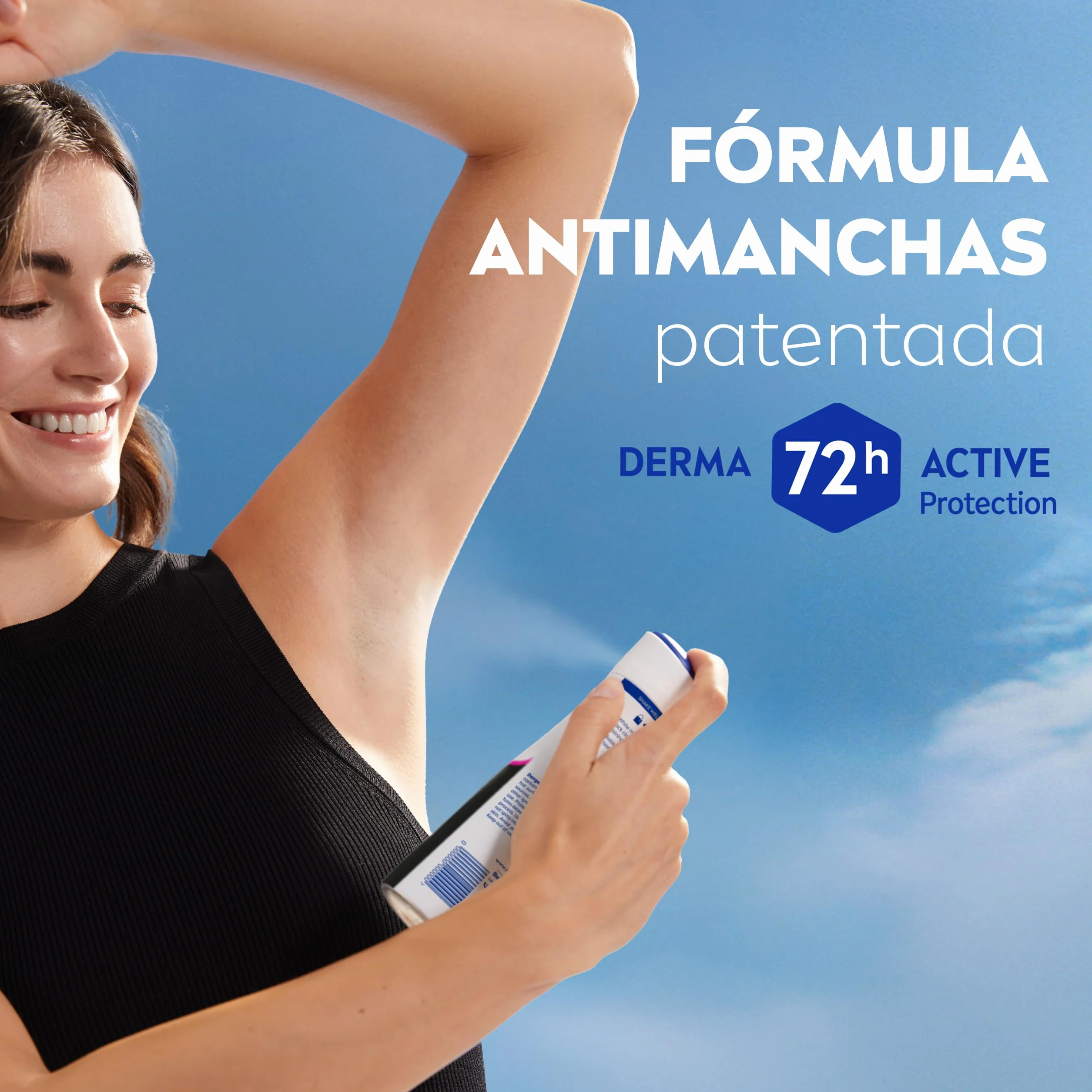 NIVEA Black & White Invisible Clear Desodorante Mujer Spray Antimanchas 72h Antitranspirante Sin Alcohol Pack 6 x 200 ml