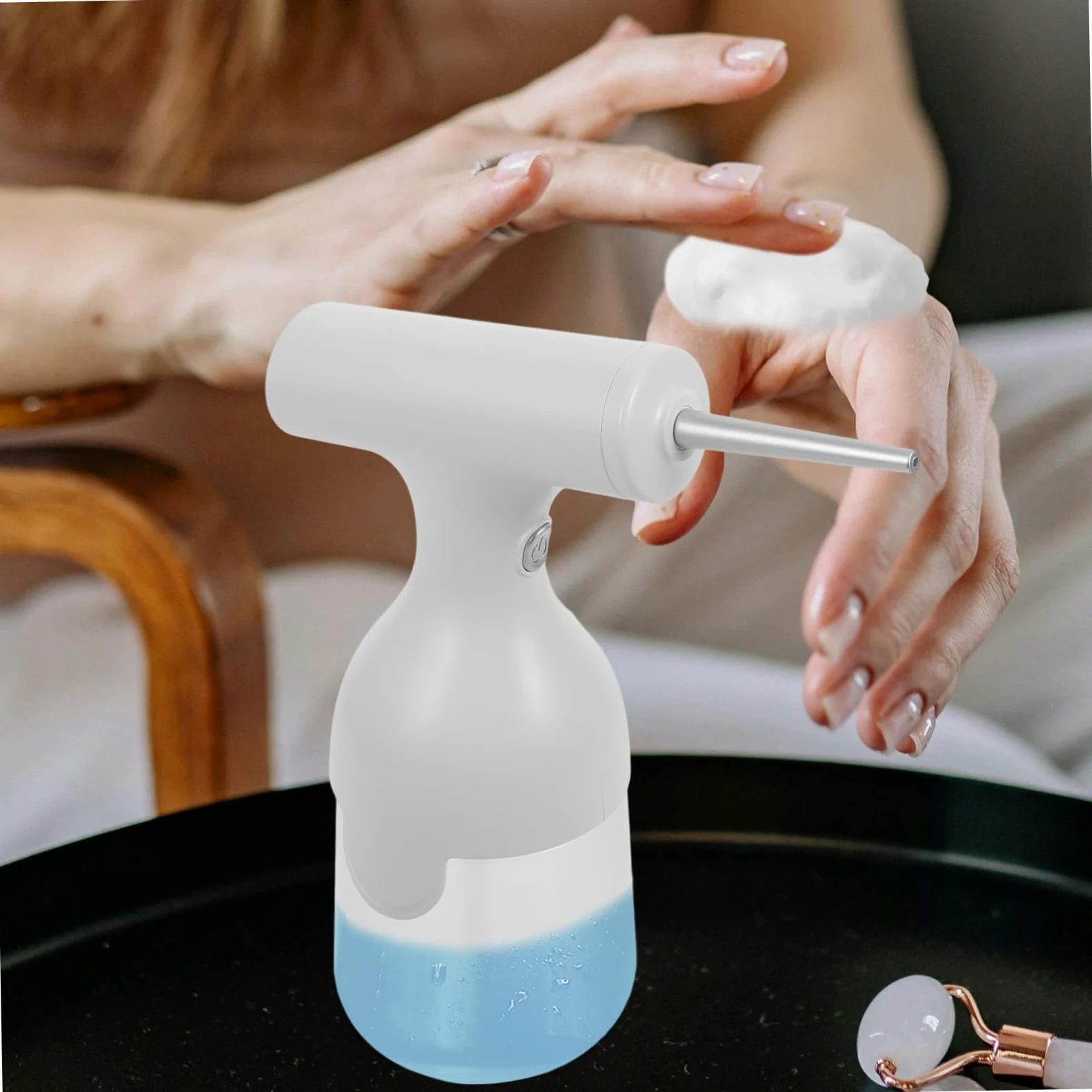 Ipetboom 3juegos Máquina De Espuma Eléctrica Para Limpiador Facial y Gel De Ducha Dispositivo De Burbujas Multifuncional Para Baño Herramienta De Limpieza y Estilosa