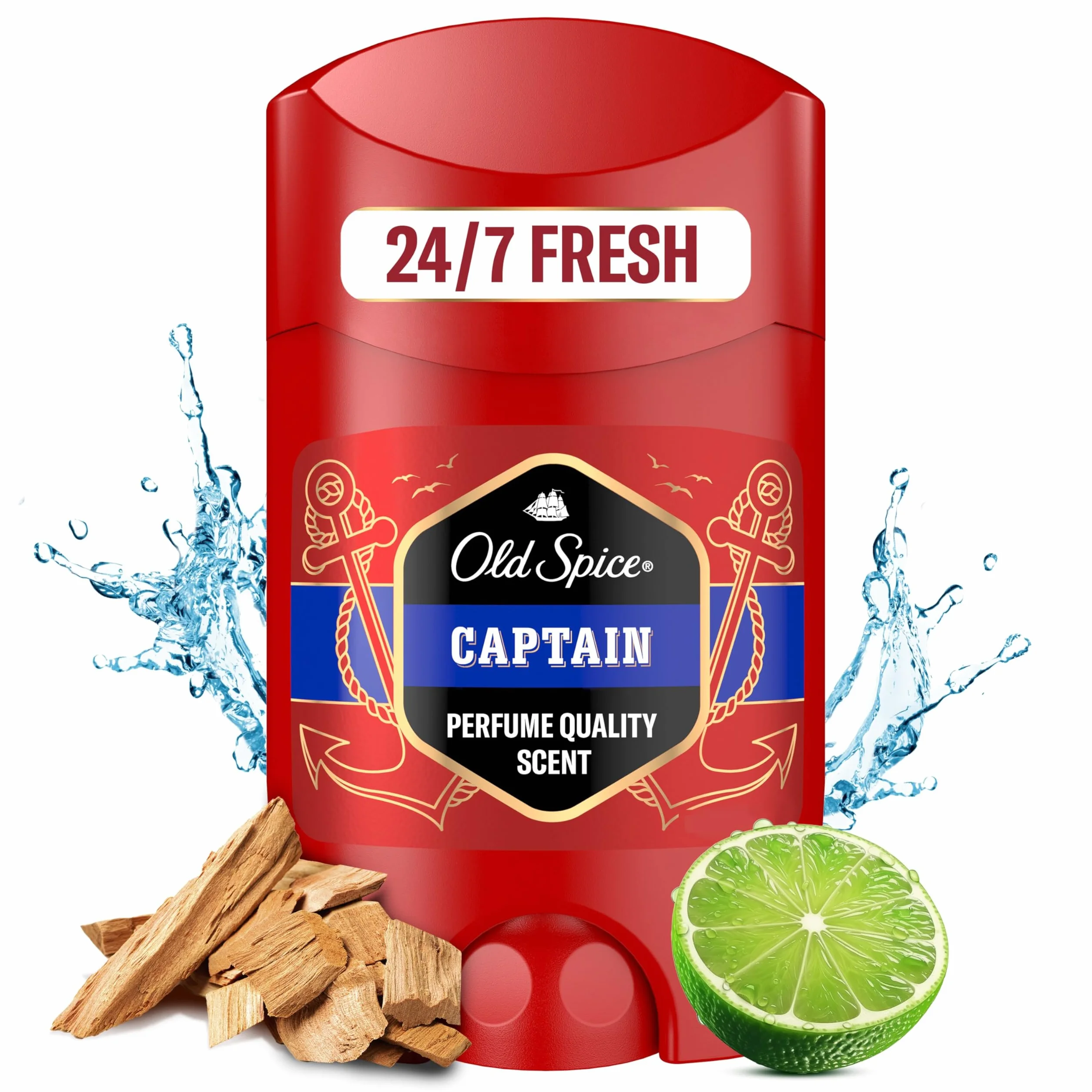 Old Spice Capitán Desodorante En Barra Para Hombres 50 ml 6 pack