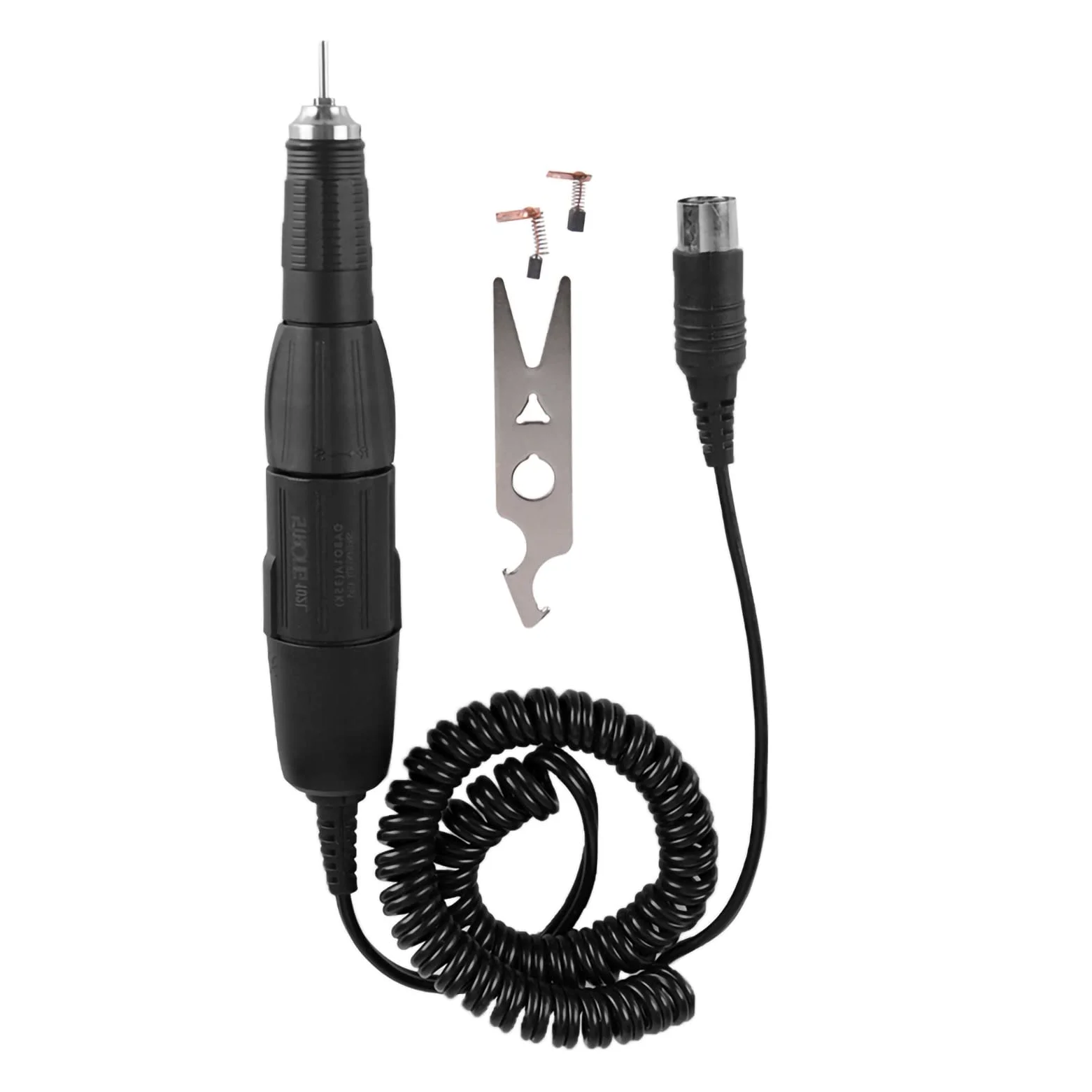 102L - Pieza de Mano con Mango de Taladro Eléctrico para Uñas de 2,35 Mm para Máquina Eléctrica de Manicura para Uñas (Negro)