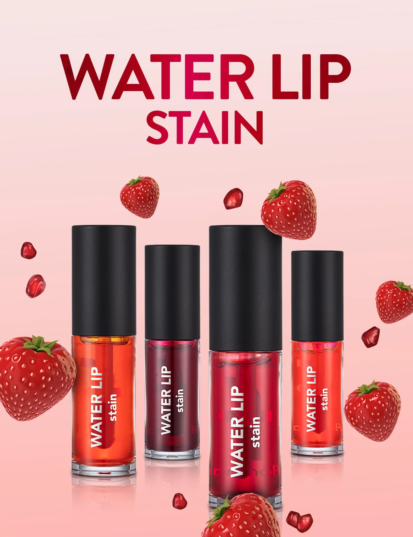 Flormar Tinte labial líquido efecto tatuaje larga duración resistente al agua acabado brillante Orange Juice