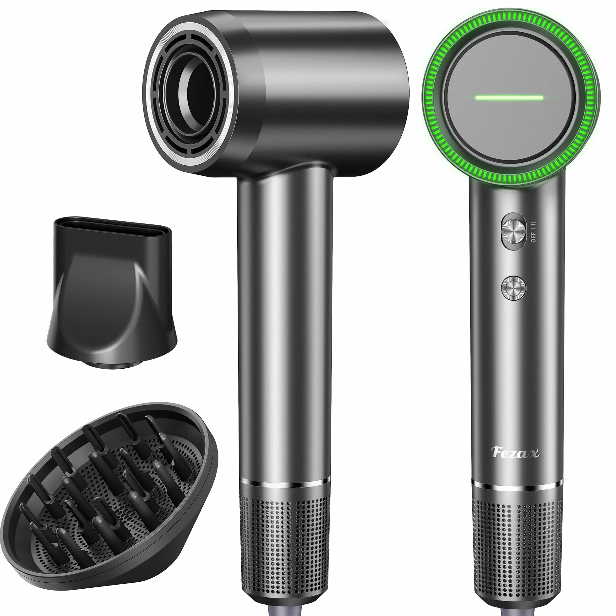 Secador Pelo, con 11.0000 RPM Motor Sin Escobillas para Secado Rápido, 200 Millones Profesional Ionico secador de pelo, Bajo Ruido Secador Pelo para Viaje en Casa, Negro