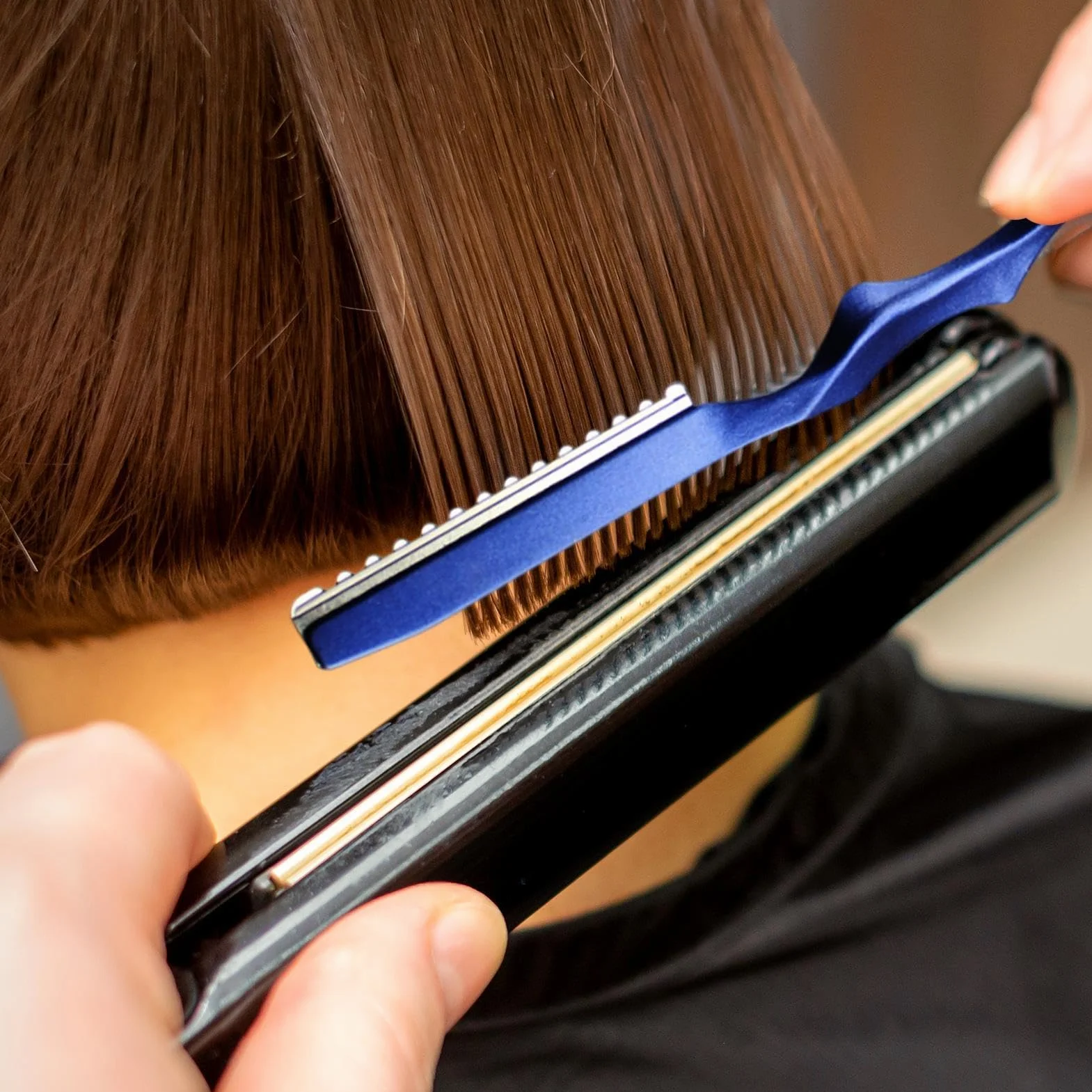 Máquina de afeitar ergonómica con mango de aleación para el cabello, maquinilla de corte de pelo antideslizante