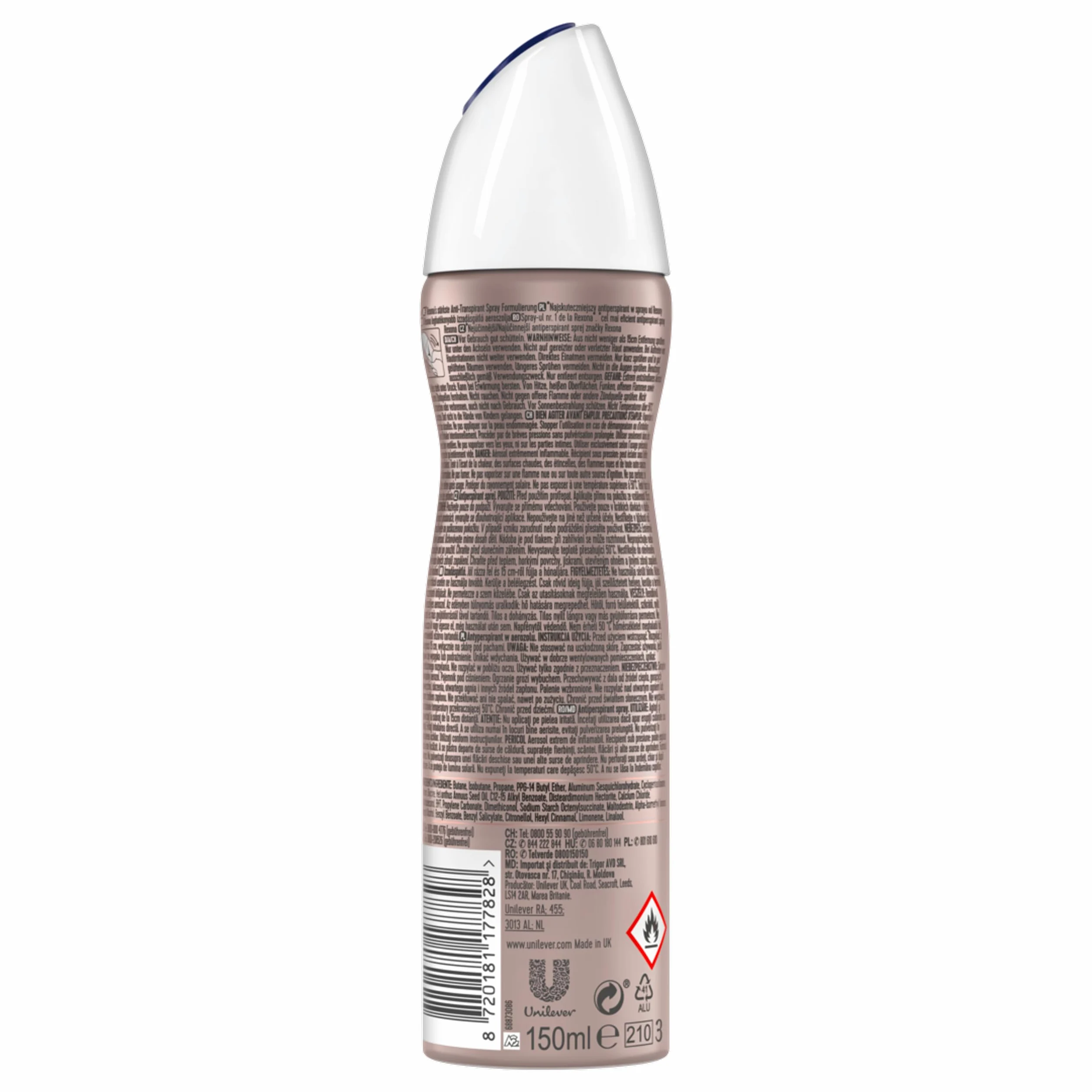 Rexona Maximum Protection - Aerosol antitranspirante con 48 horas de protección contra la sudoración intensa y el olor corporal, 150 ml, 6 unidades