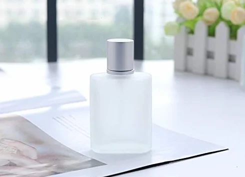 Atomizador de cristal vacío 100 ml, botella para rociar perfume, estilo ahumado