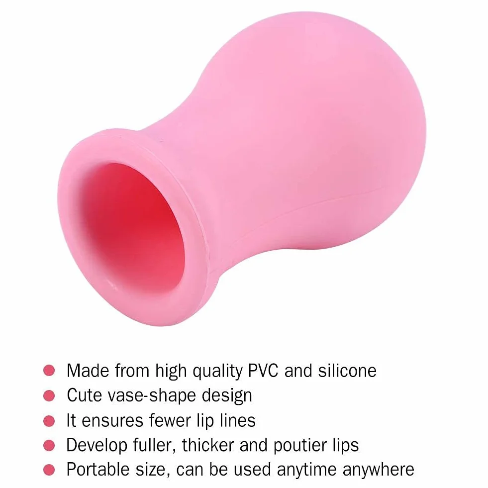 Enhancer de labios en forma de jarrón, dispositivo de aumento de labios de silicona para mujeres, herramienta de belleza