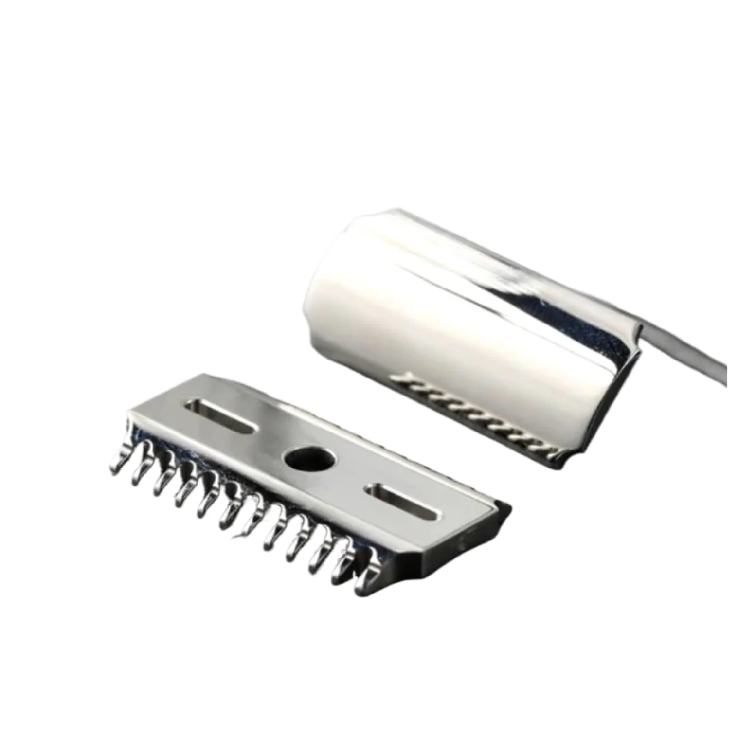 , Compatible Con YAQI, Cabezal De Afeitar De Seguridad De Doble Peine Pulido De Acero Inoxidable 316 Con Espacio De Hoja De 0,7mm