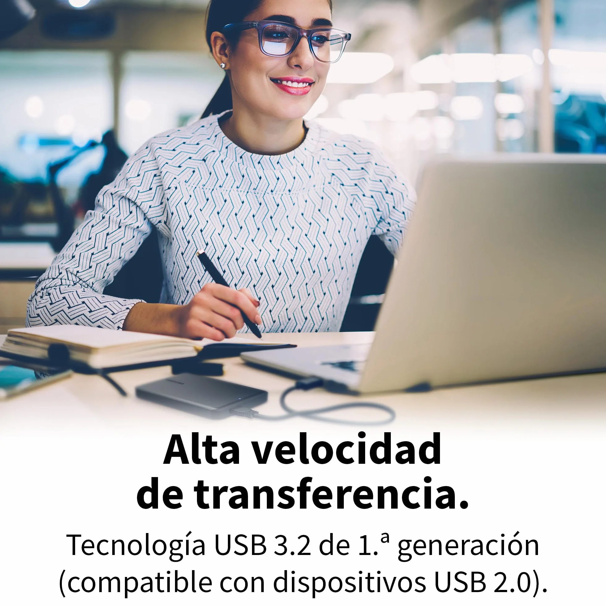 Toshiba Canvio Partner 2TB Disco Duro Externo Portátil 2,5'' USB 3.2