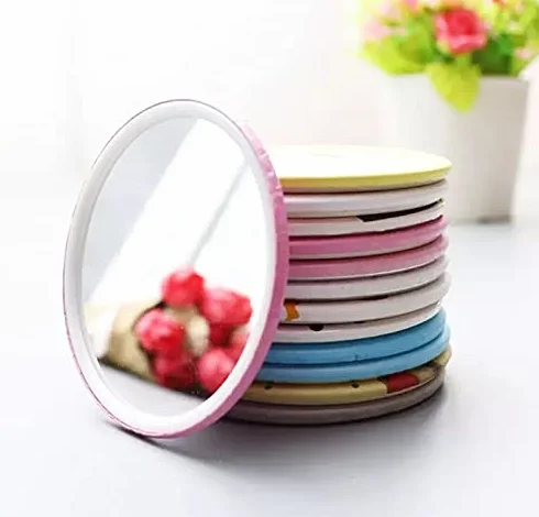 Espejo Maquillaje Pequeño para Bolso con Diseño de Dibujos Variados