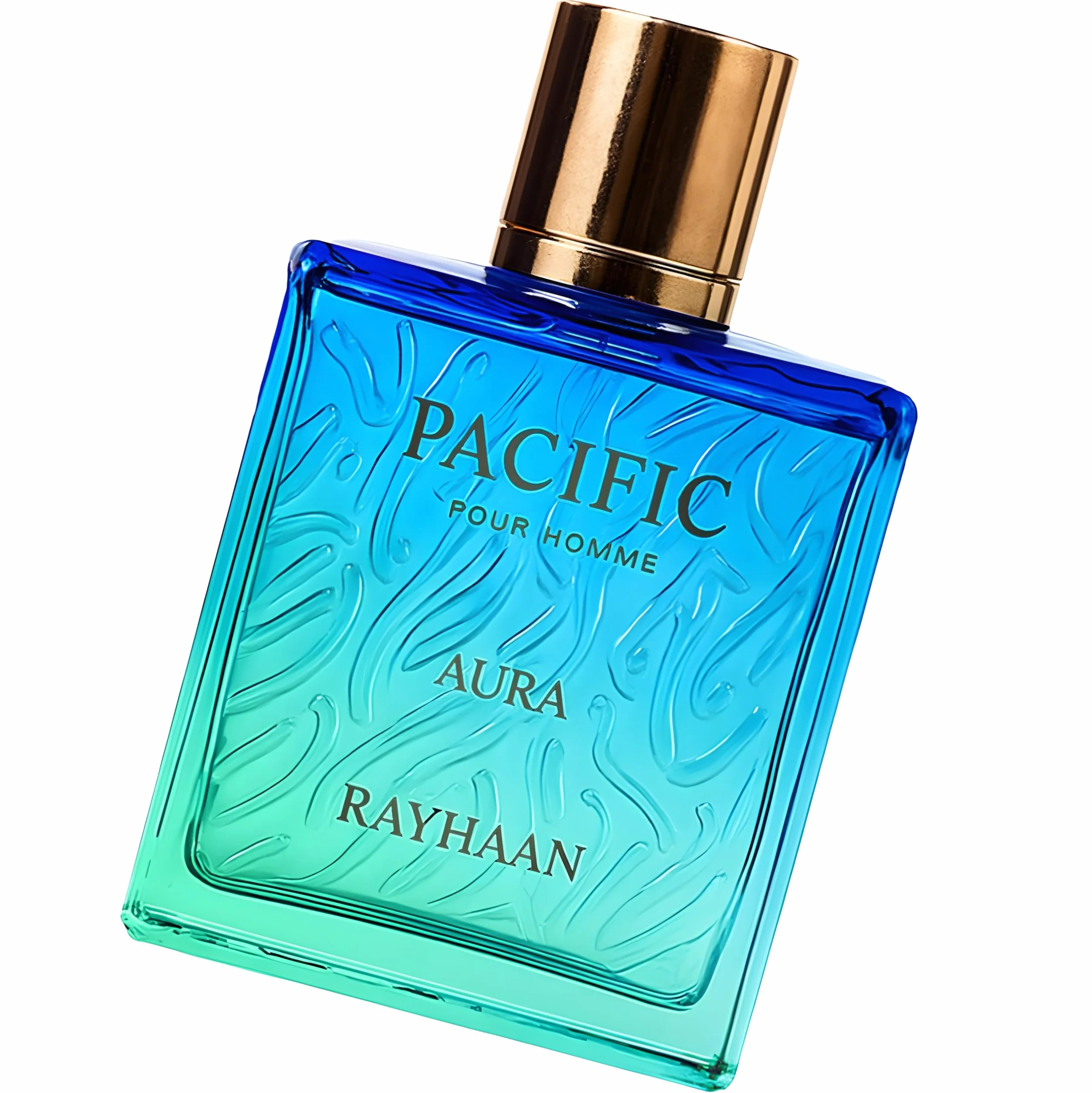 Rayhaan Pacific Aura - Citrus, Aromatic, Mint, Amber, Fresh - Eau de Parfum Spray for Men, 3.4 Ounce / 100 ml