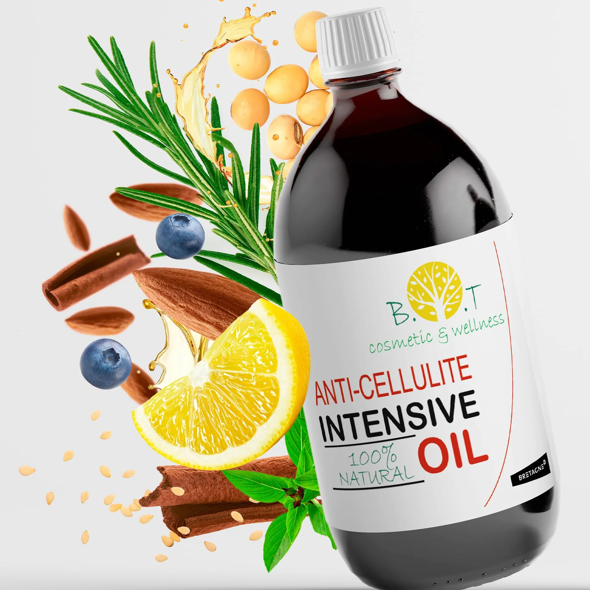 Aceite Anticelulitico Reductor 500 ml Natural Adelgazante