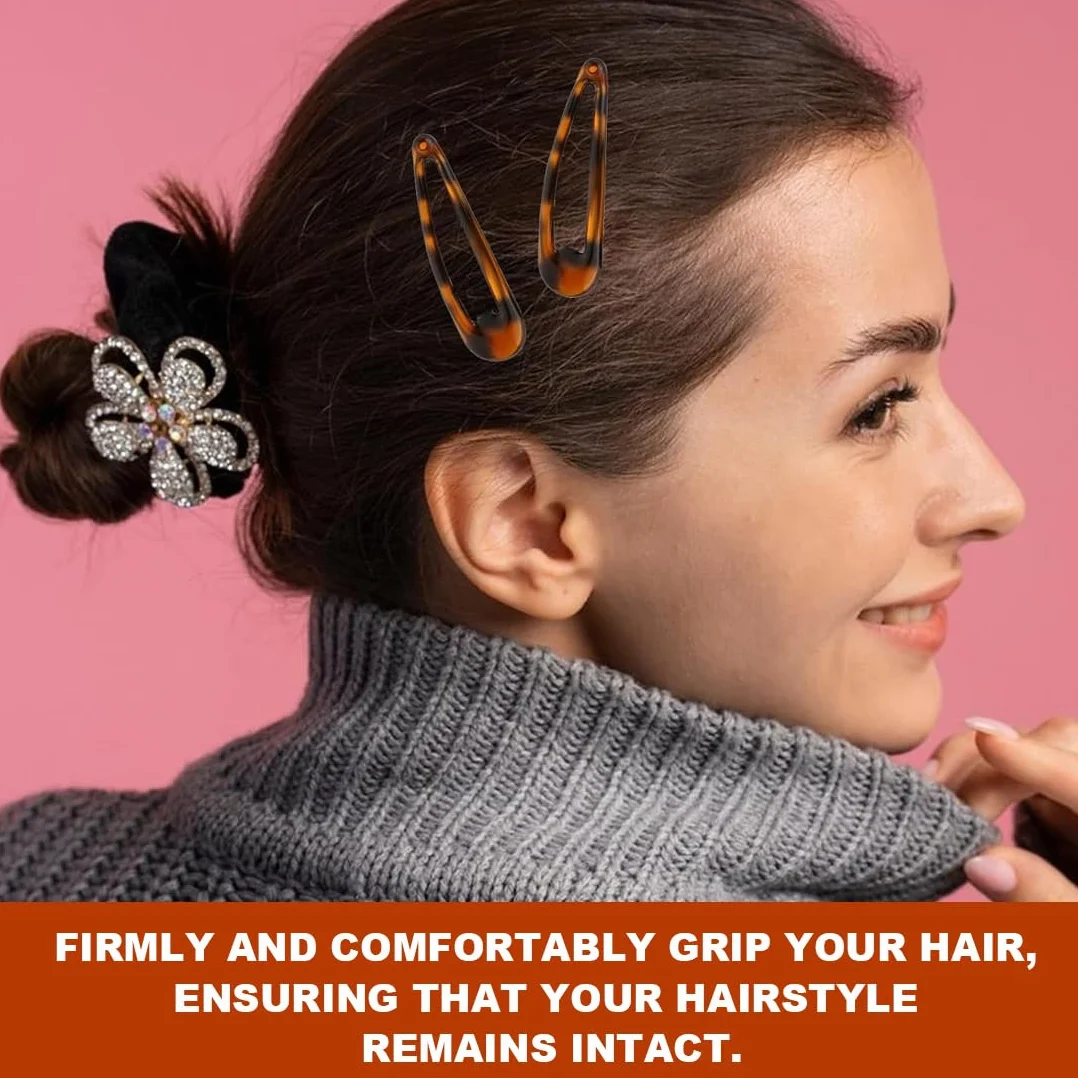 Pinzas de Pelo Metal Antideslizantes 5cm para Niñas y Mujer