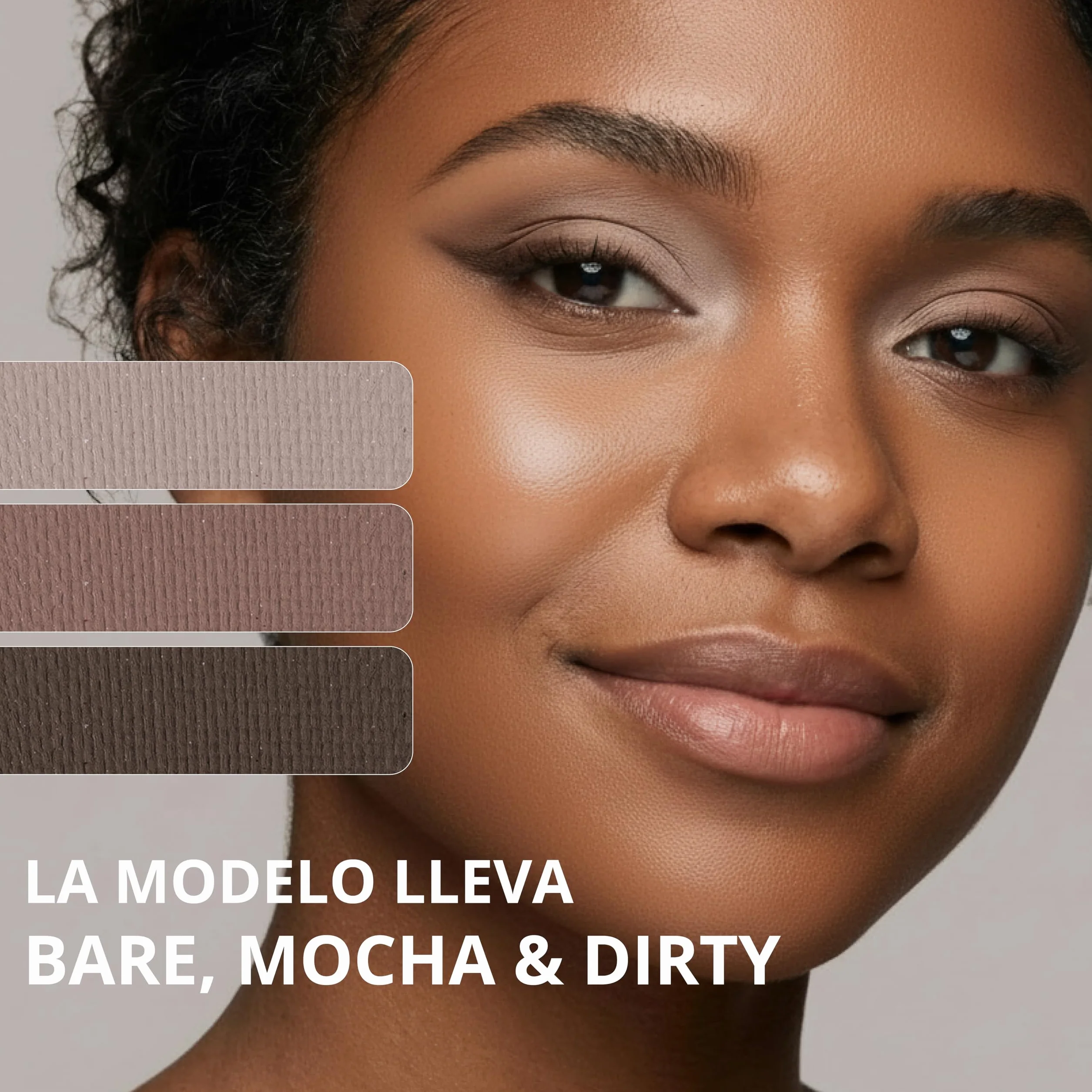 Paleta de Sombras de Ojos Profesionales 12 Colores Fríos Opacos y Brillantes Tamaño Viaje