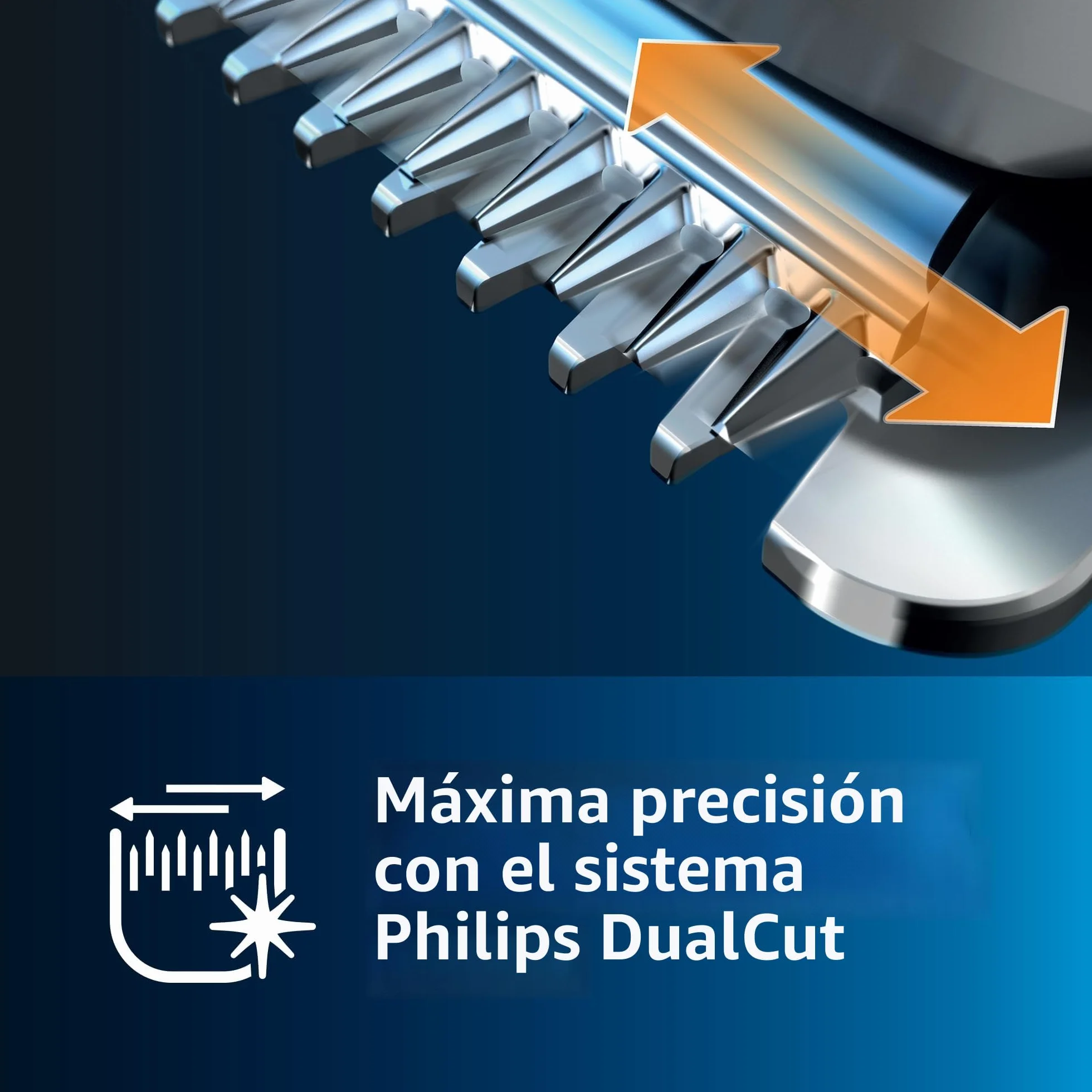 Philips Serie 5000 HC5630/15 Cortapelos 28 Ajustes Longitud 90 Min Uso Sin Cable 3 Peines-Guía