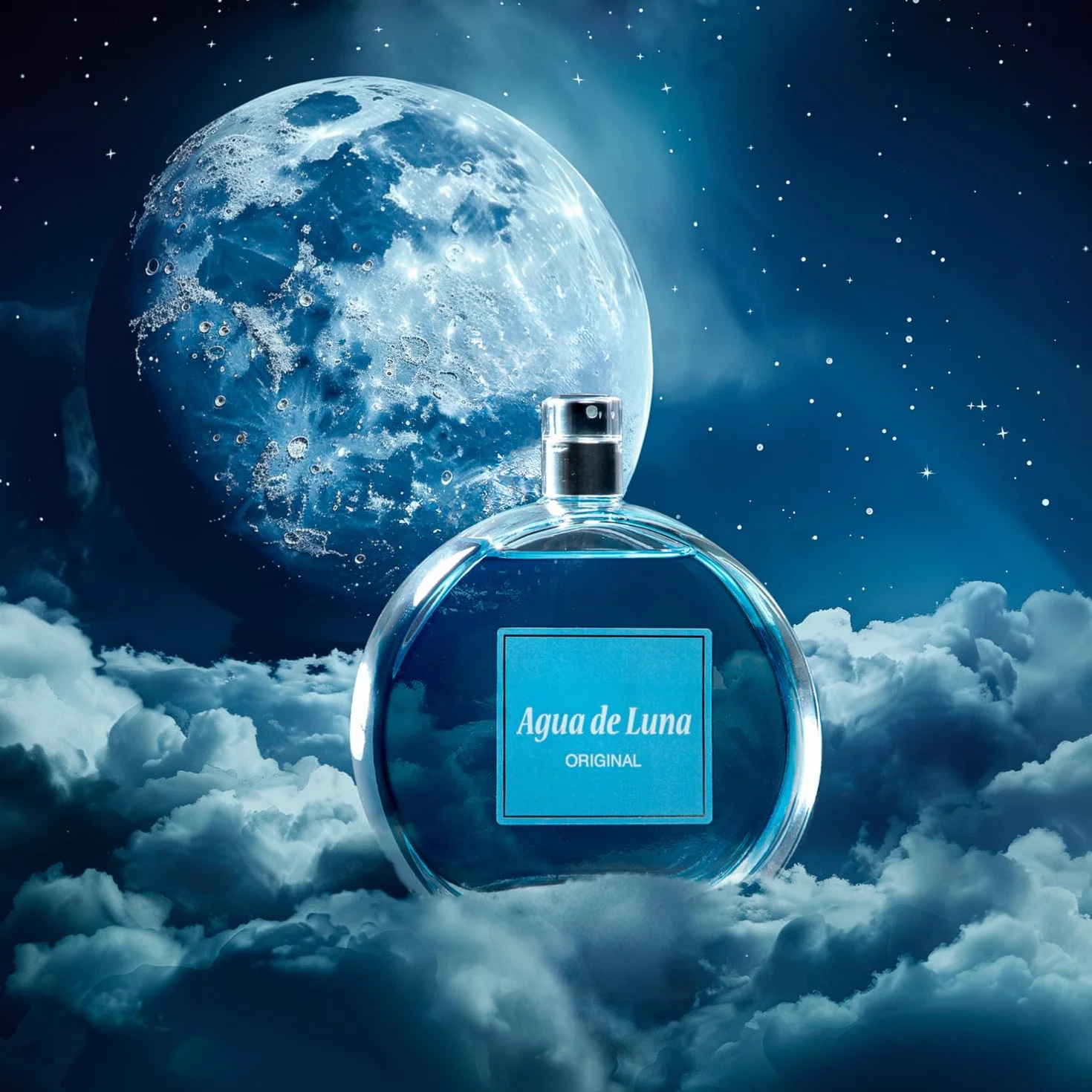 AGUA DE LUNA Pack de 2 x 100 ml Colonia Mujer Eau de Toilette Spray Floral Fresca