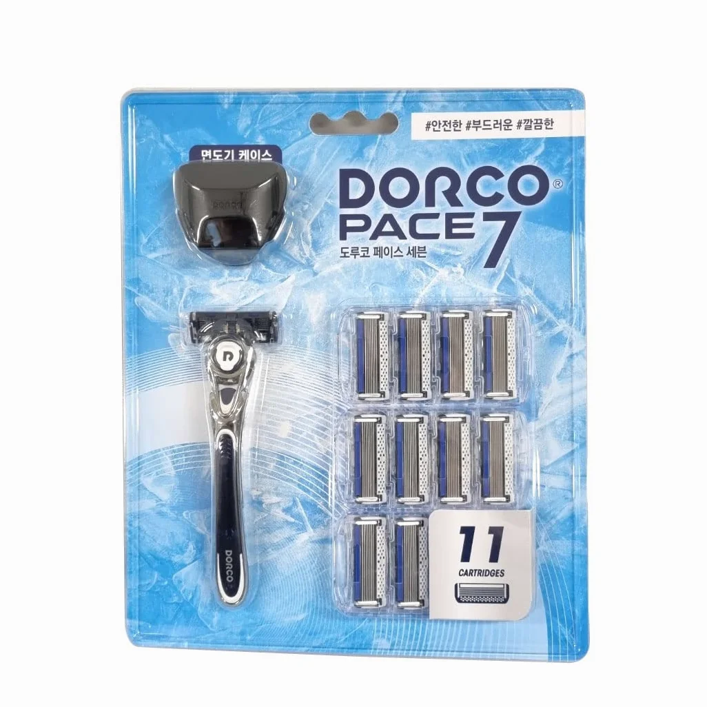 DORCO Pace7 - Mango de maquinilla de afeitar (7 palas, 11 unidades)