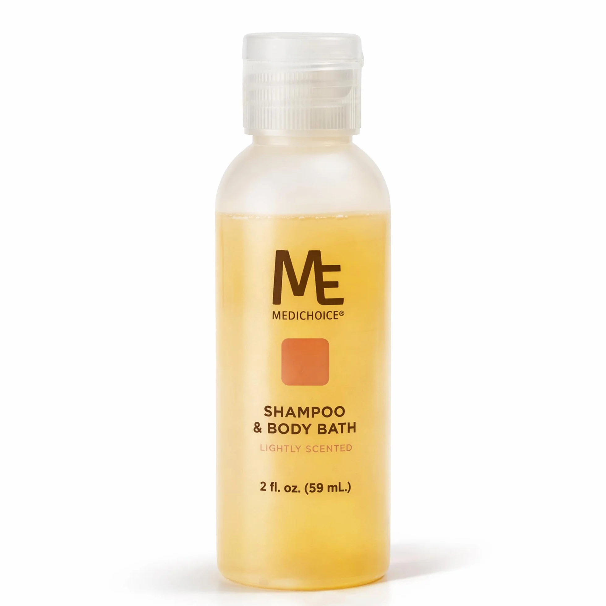 MediChoice Champú y baño corporal, con tapa abatible, 2 onzas (estuche de 144)