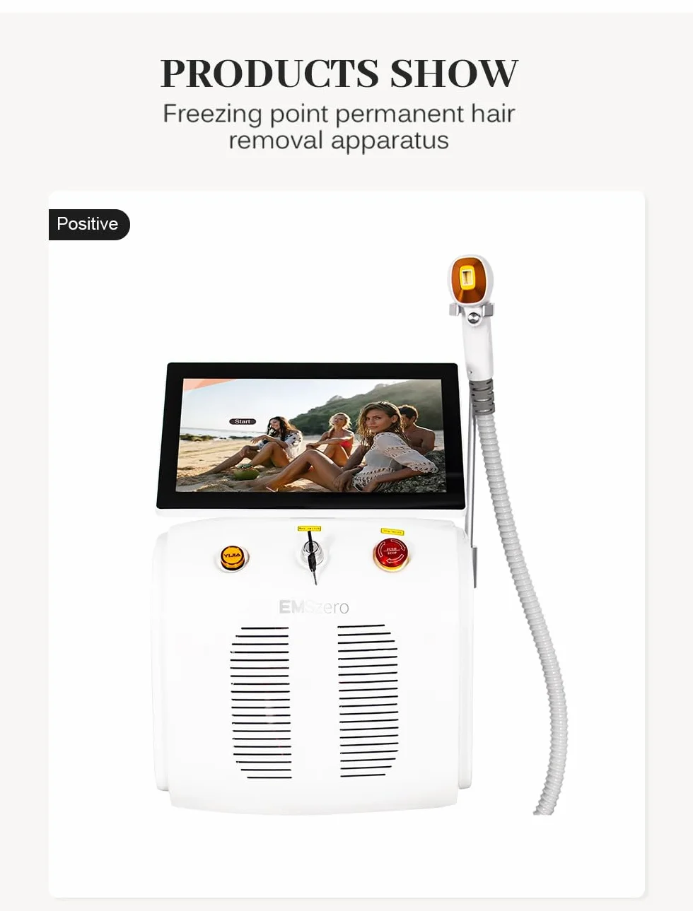 Máquina Depilación Láser Diodo 808nm Profesional para Rostro y Cuerpo