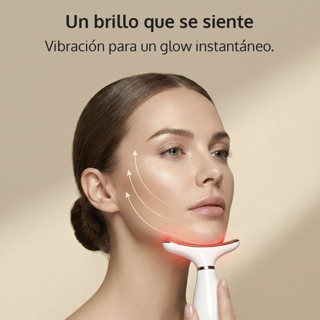 Angelite Masajeador Facial LED Escultor Lifting con Calor Vibración Reafirmante Mandíbula Mejillas 2 Años