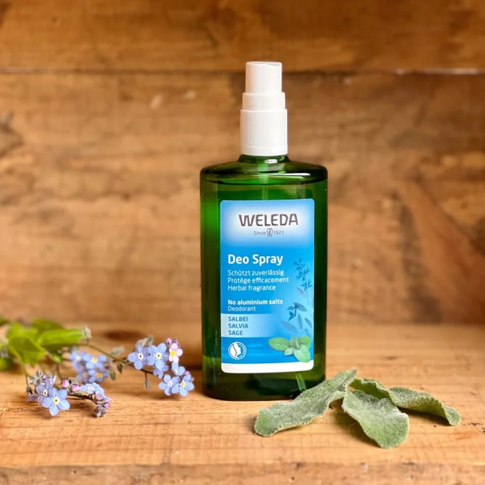 Weleda Desodorante Spray Salvia 100 ml Natural Vegano Sin Sales de Aluminio