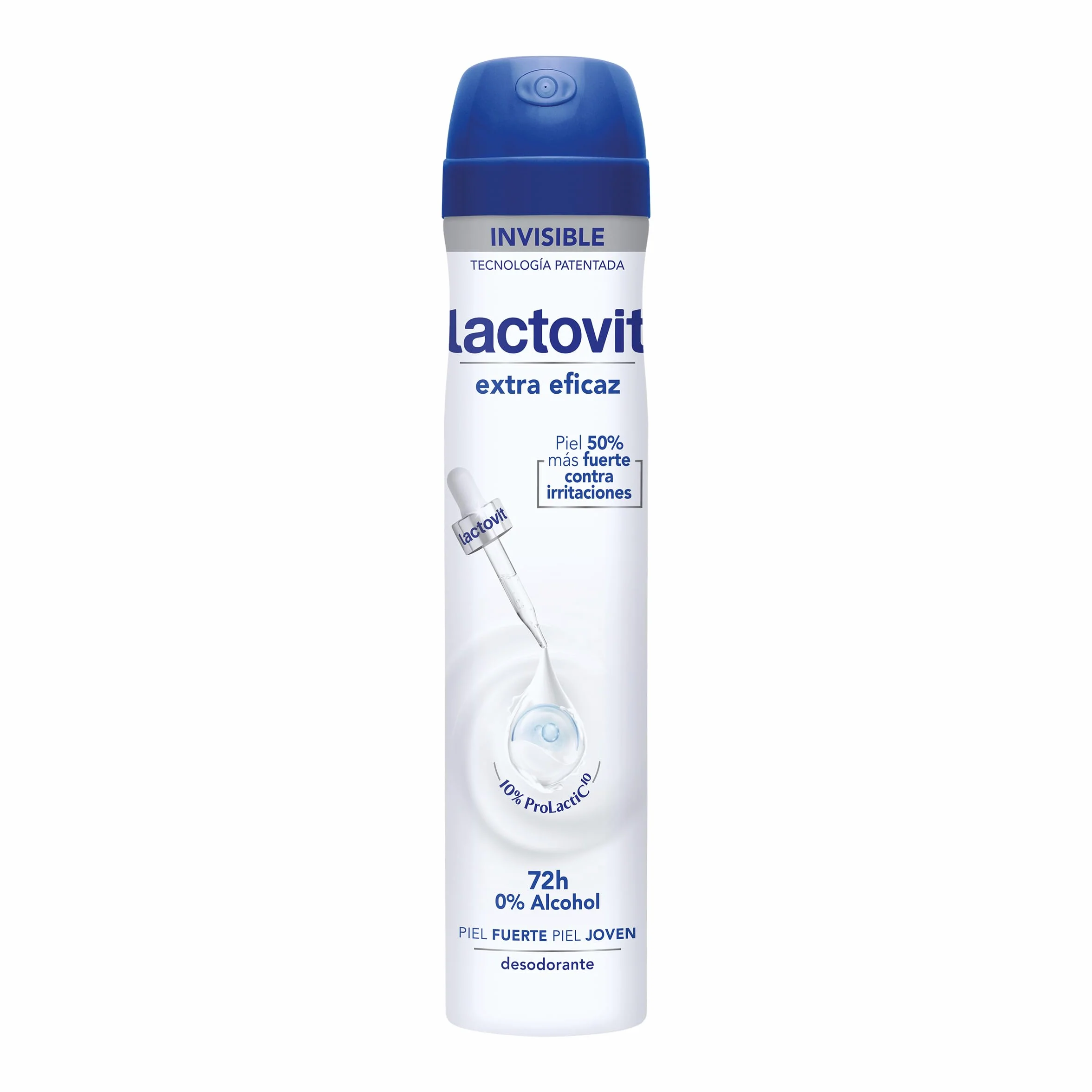 Lactovit Desodorante Extra Eficaz con Microcápsulas Protect 0% Alcohol Anti-irritaciones 72H