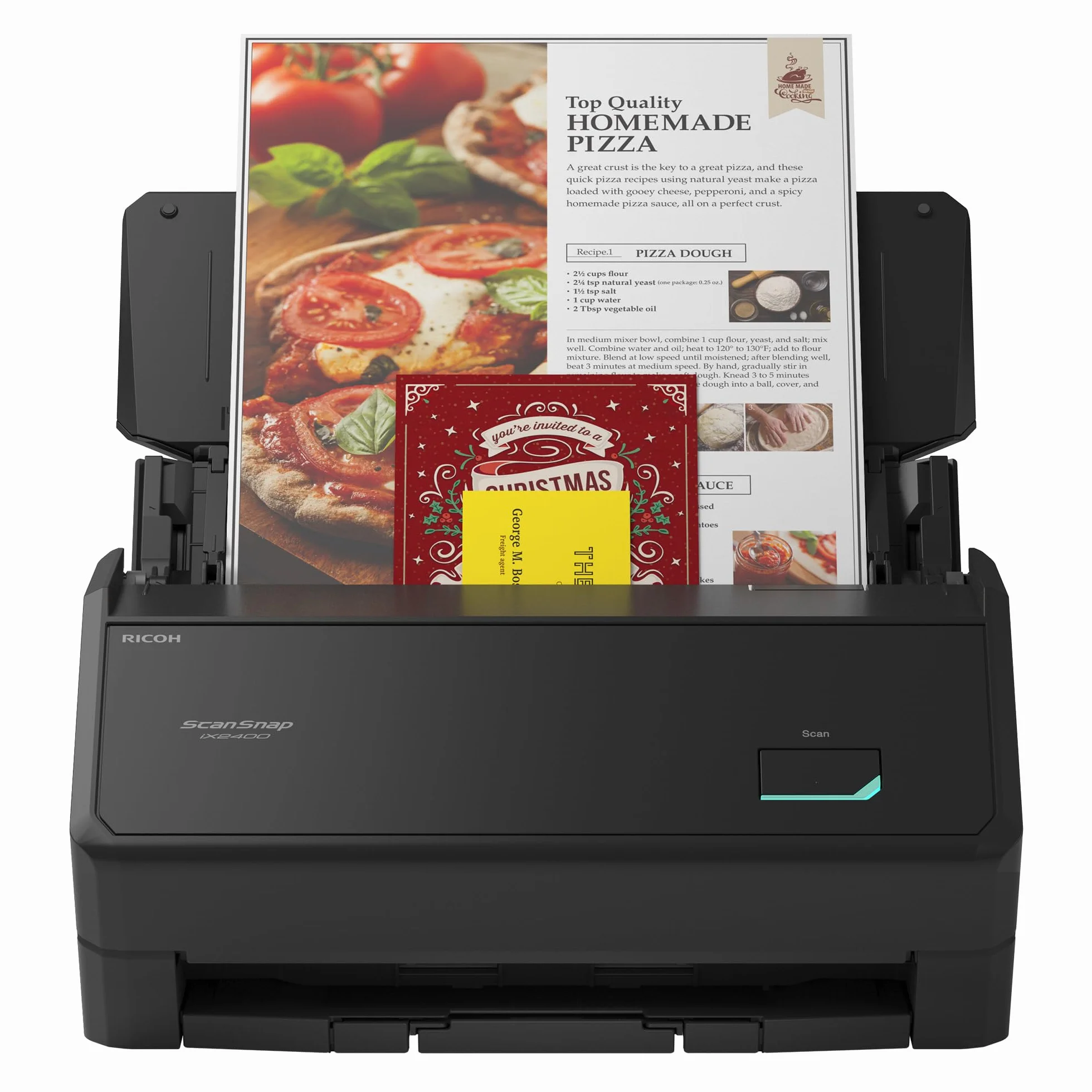 Ricoh ScanSnap iX2400 Dokumentenscanner ADF 45ppm Duplex USB 3.2 Schwarz