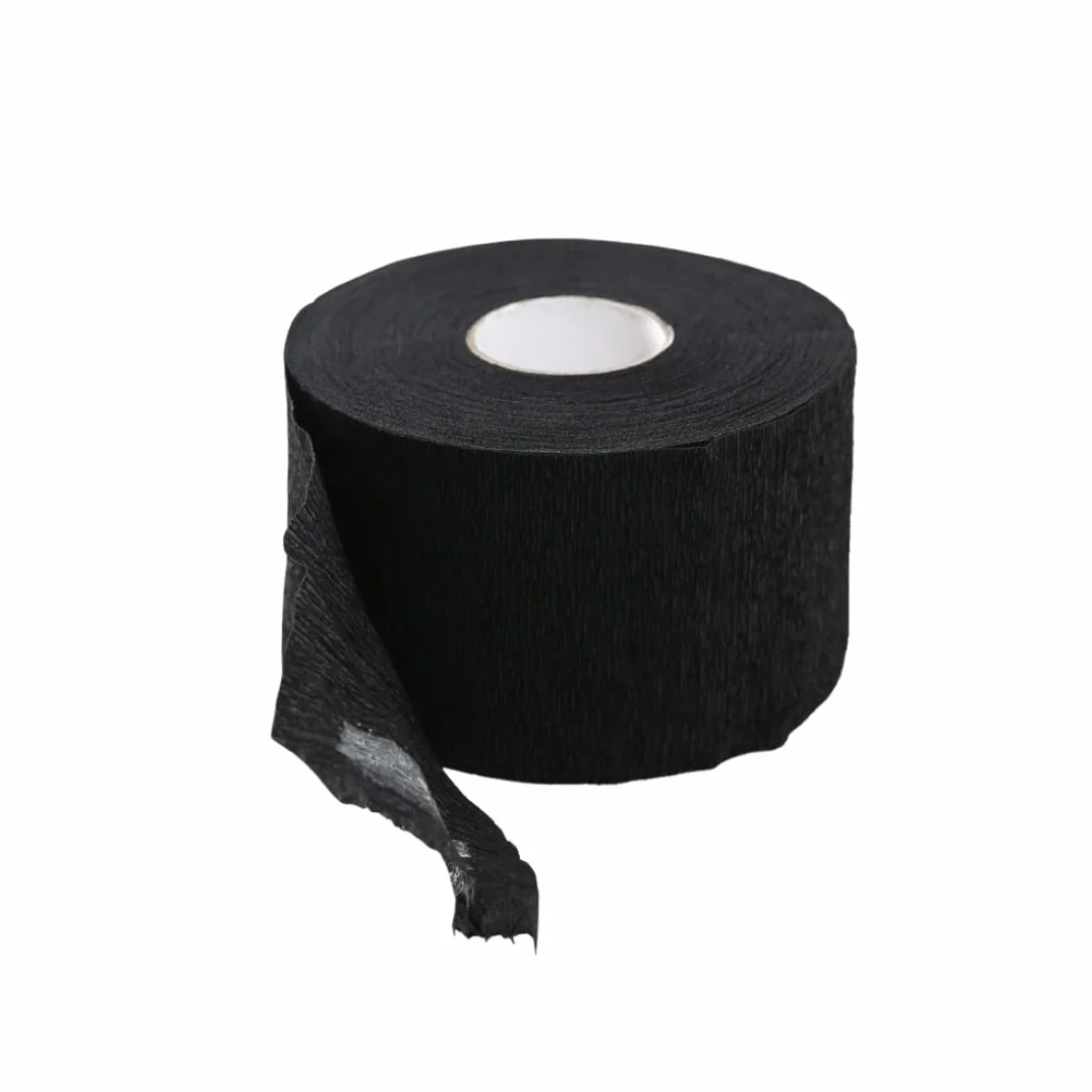 Cinta para el cuello de peluquero, tiras de papel desechables para protección del cuello, rollo de papel con volantes para corte de pelo