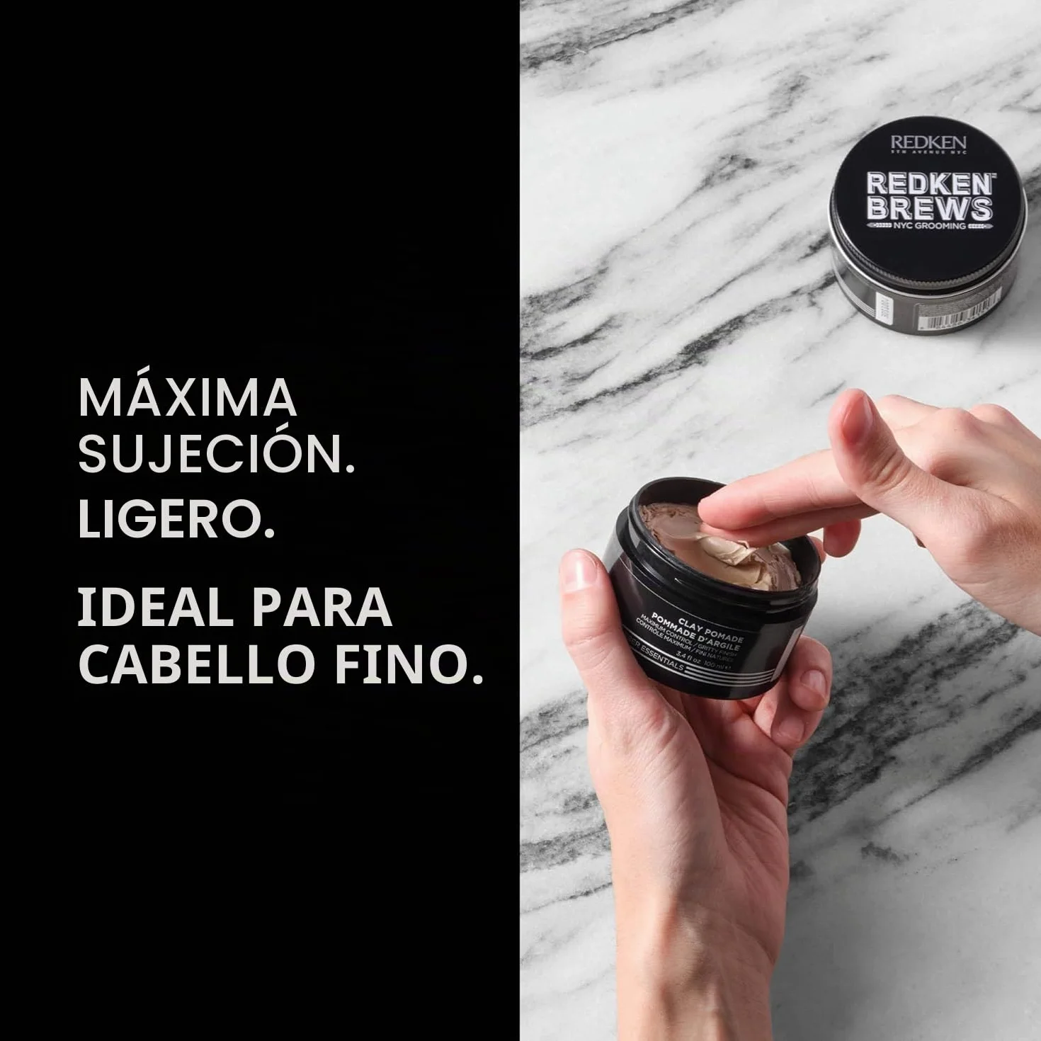 REDKEN Brews Clay Pomada Fijación Media