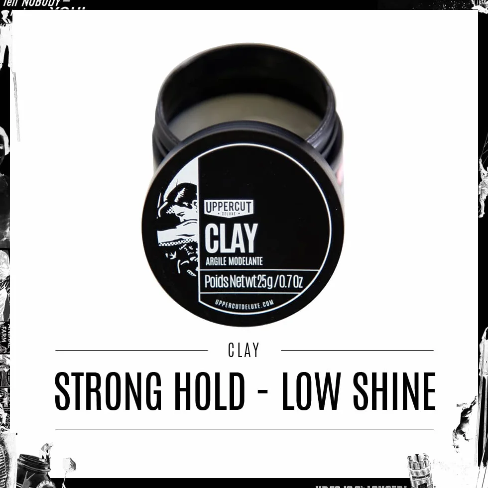 Uppercut Deluxe Clay Midi 25g Professional Water Based Strong Hold Low Shine
