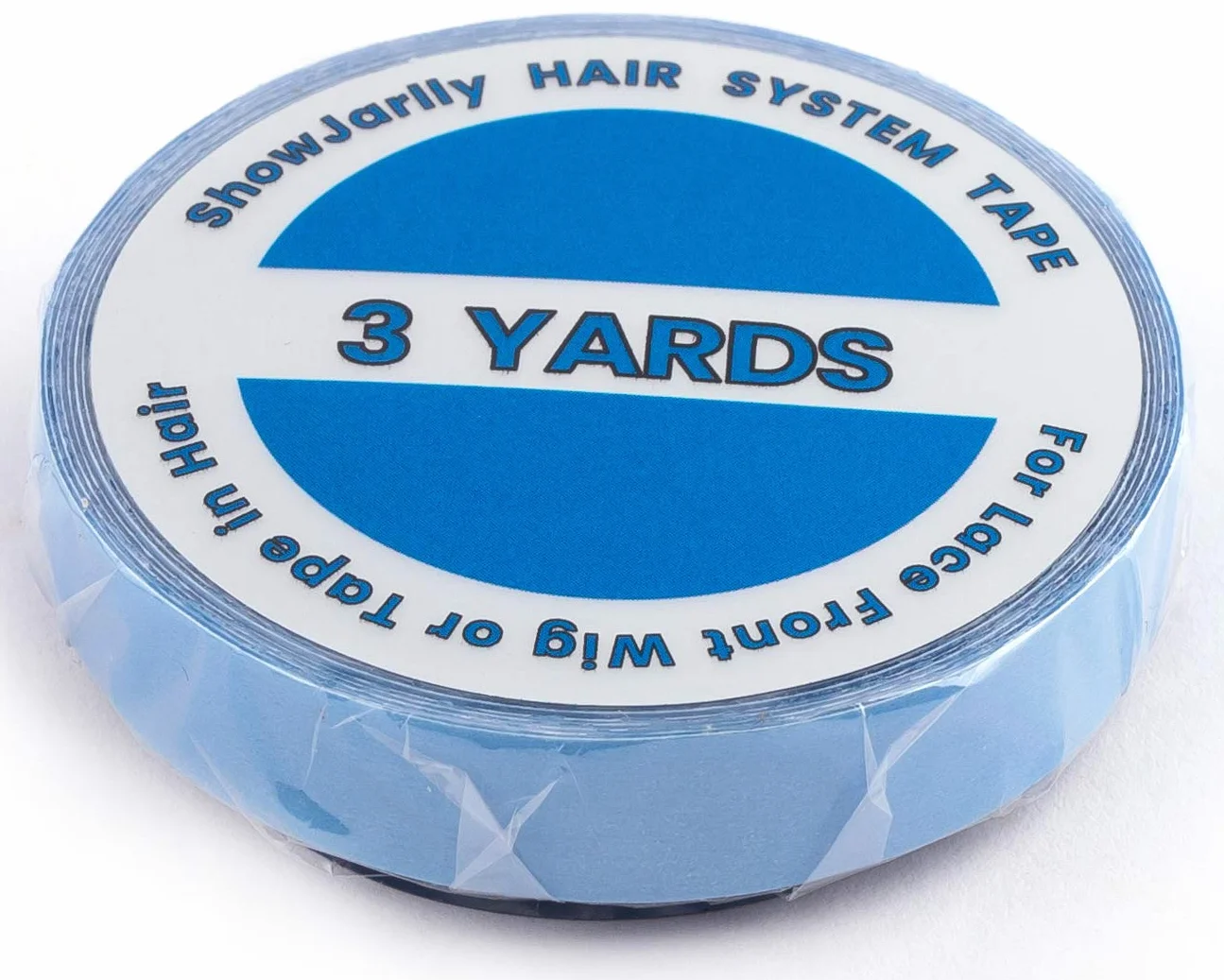 Cinta adhesiva de doble cara super azul 0,8 * 3 yardas para extensiones de pelo humano peluca Toupee