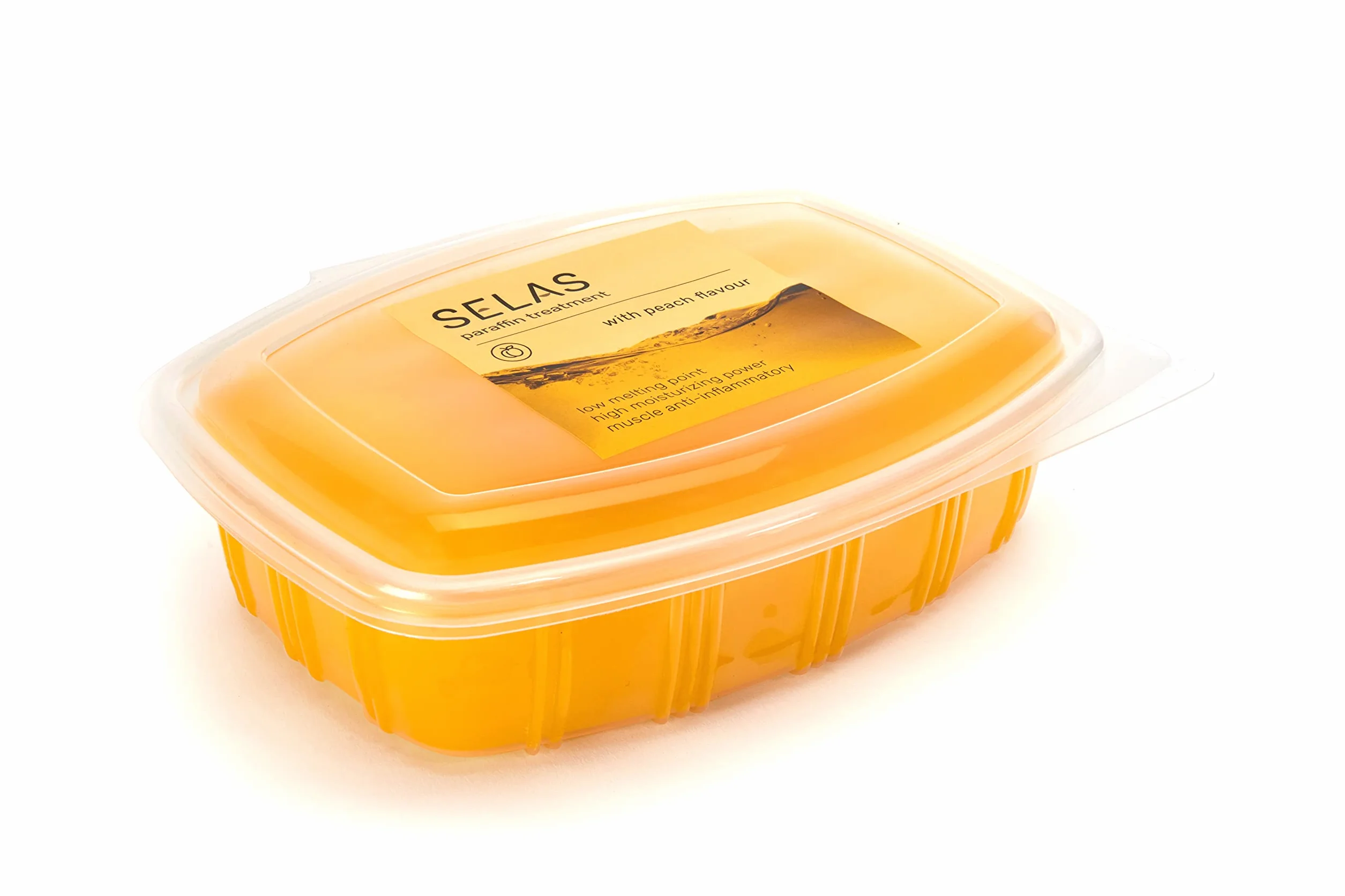 Parafina de Melocotón 1.300ml (980g) SELAS para tratamientos terapéuticos y estéticos de manos y pies