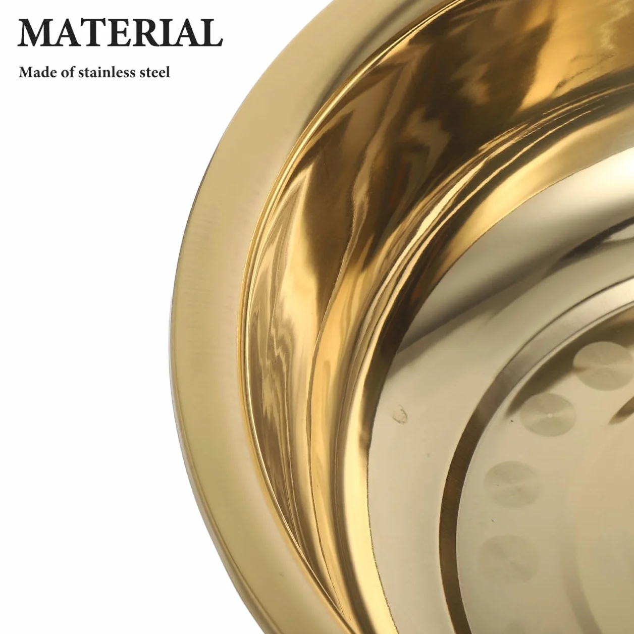 Tofficu Lavabo Multifuncional De Acero Inoxidable 38 Cm Grueso Resistente Para Verduras y Pies Uso Doméstico y Viajes Cuenco Sin Decoración De Alegría