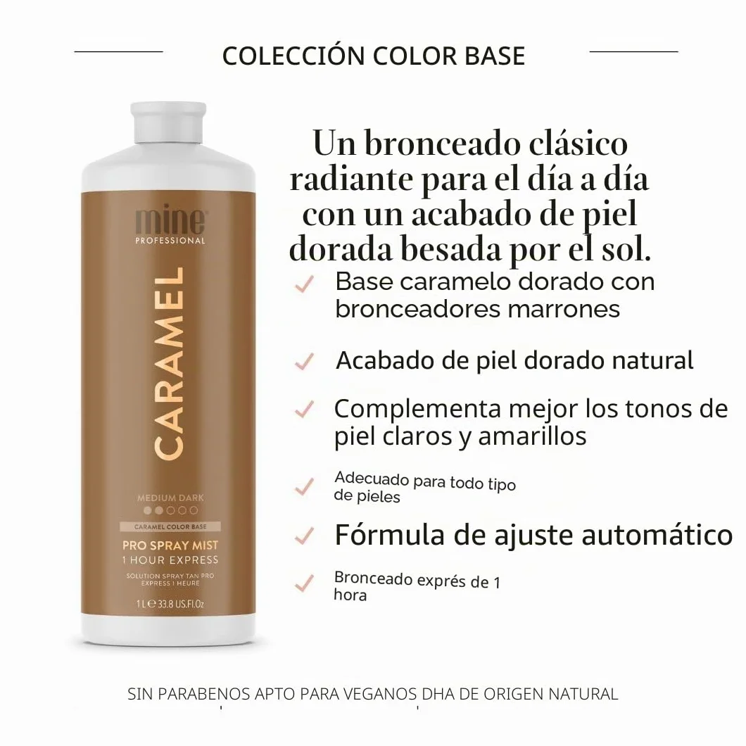 MineTan Caramel, Autobronceador corporal - 1000 ml.