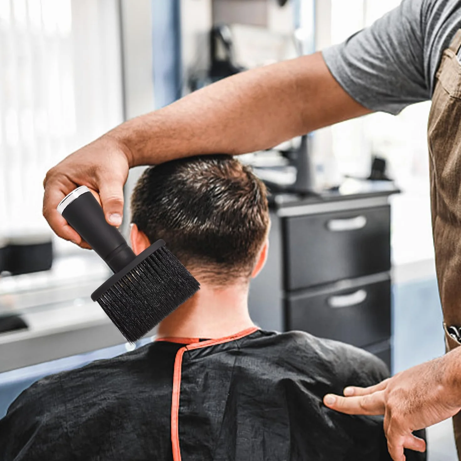 Cepillos de limpieza para cabello roto, cepillo de peluquería unisex, accesorios para barba y cuello