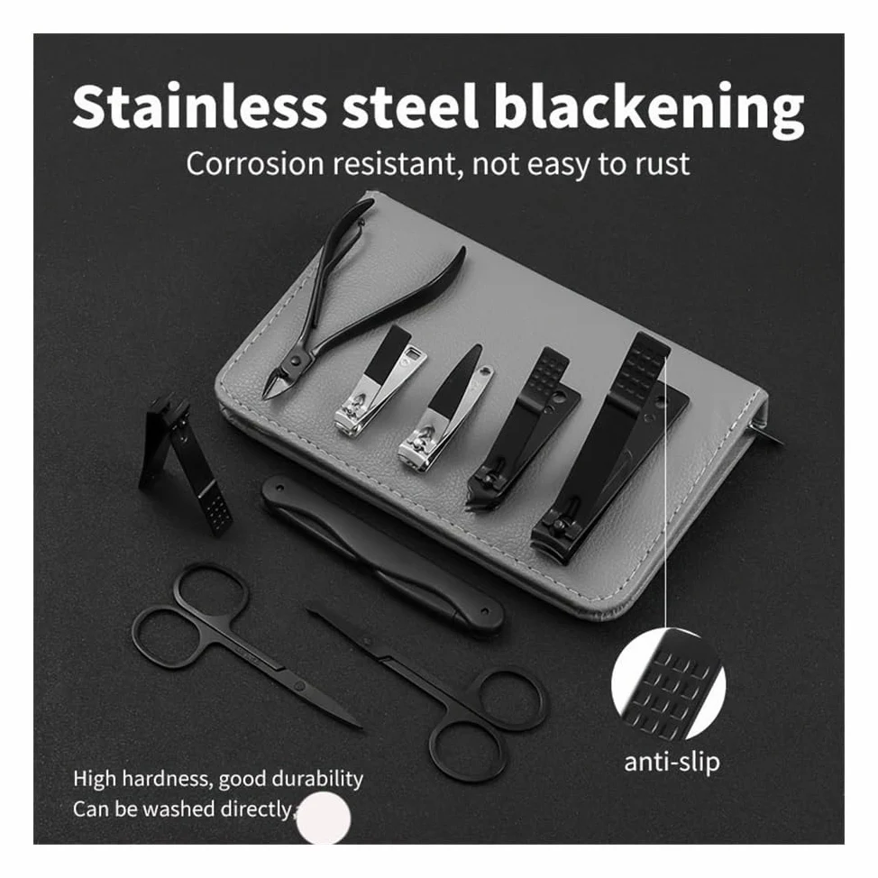 Cortaúñas, Kit de pedicura de 32 Piezas con cortaúñas de Borde cóncavo de Estilo Moderno y Herramientas de Aseo, Set de manicura de Acero Inoxidable para el Cuidado de Las uñas.