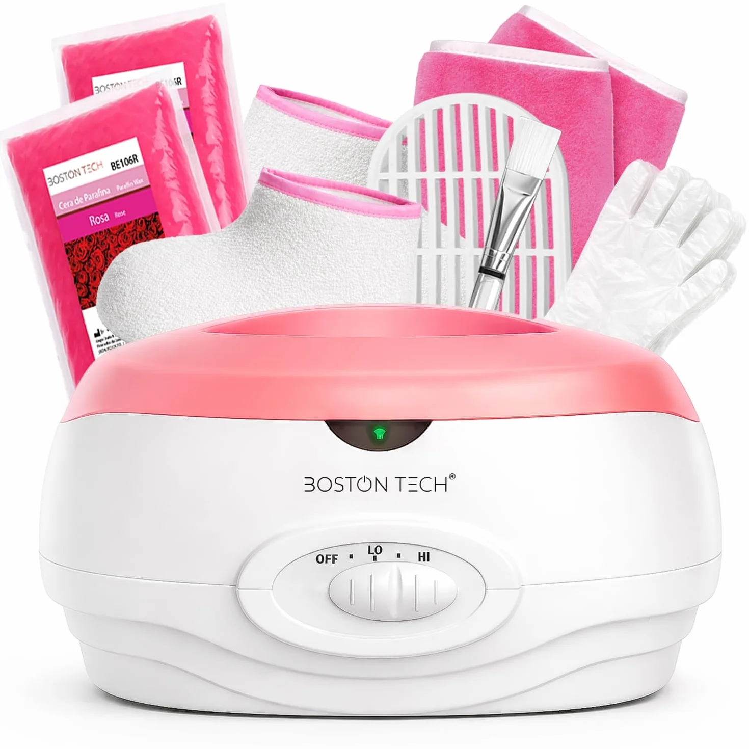 Boston Tech Baño de Parafina para Manos 3L Alivia Dolor Muscular Artrosis Hidrata Revitaliza Piel