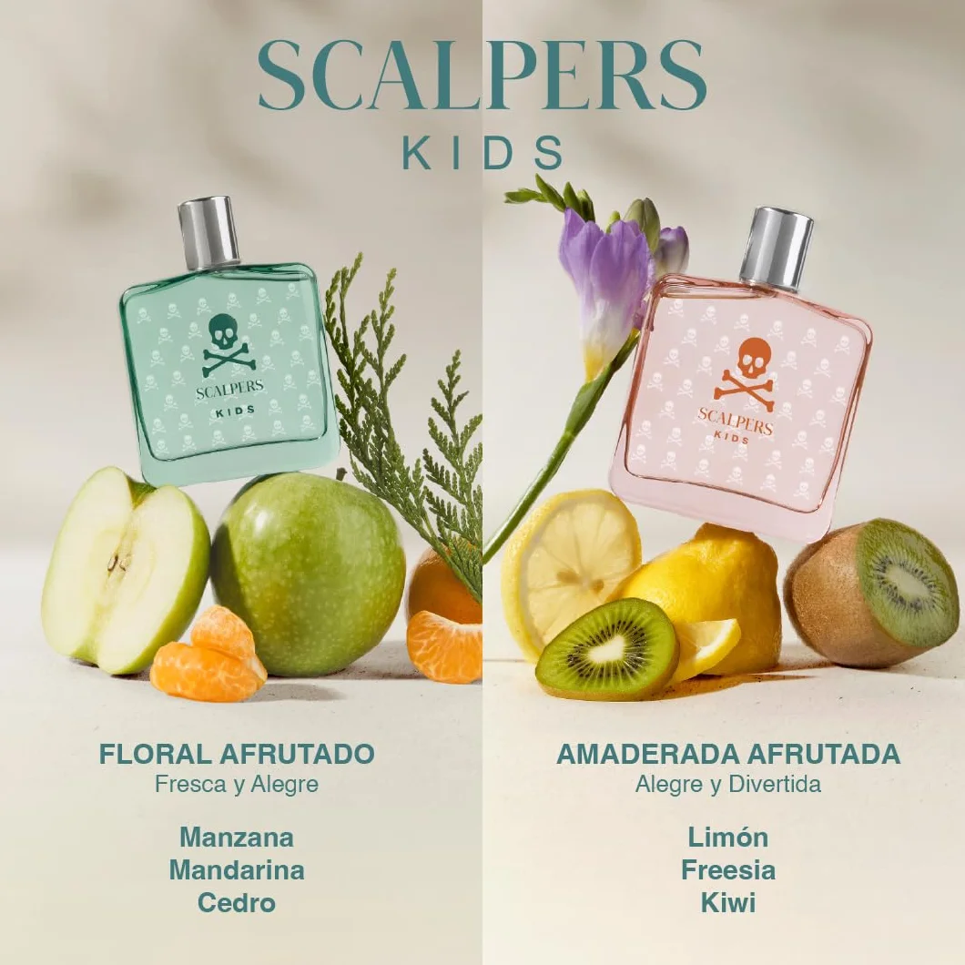 Scalpers Kids Eau de Toilette para Niñas, Aroma Frutal Vibrante