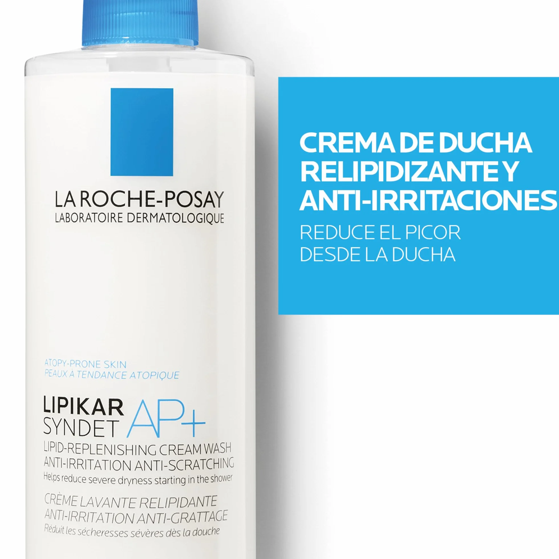 La Roche Posay Lipikar Syndet AP+ Gel Crema de Ducha 400 ml para Pieles Secas y Atópicas