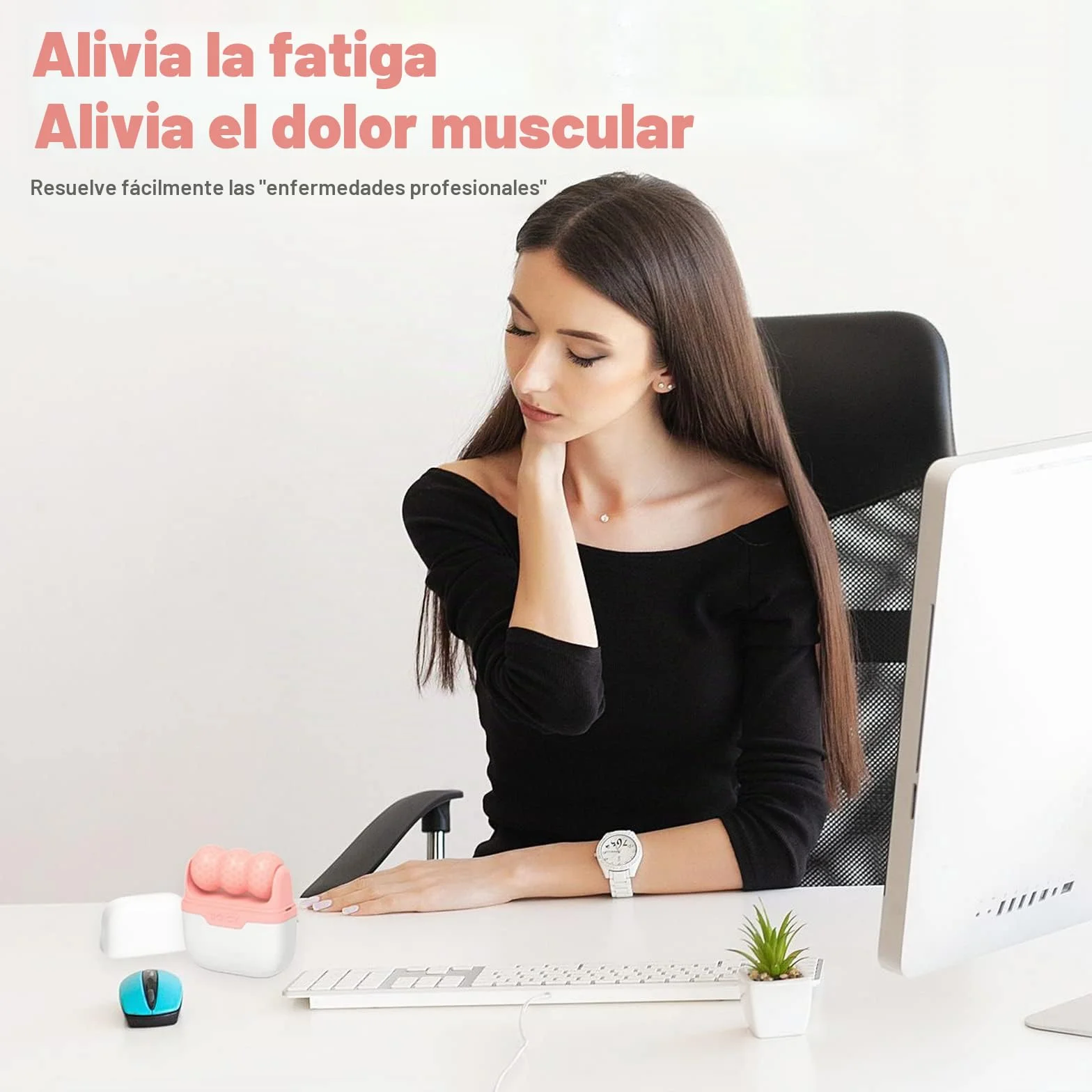 Rodillo de hielo para cara y ojos 2 en 1 - Herramienta cuidado facial con funda