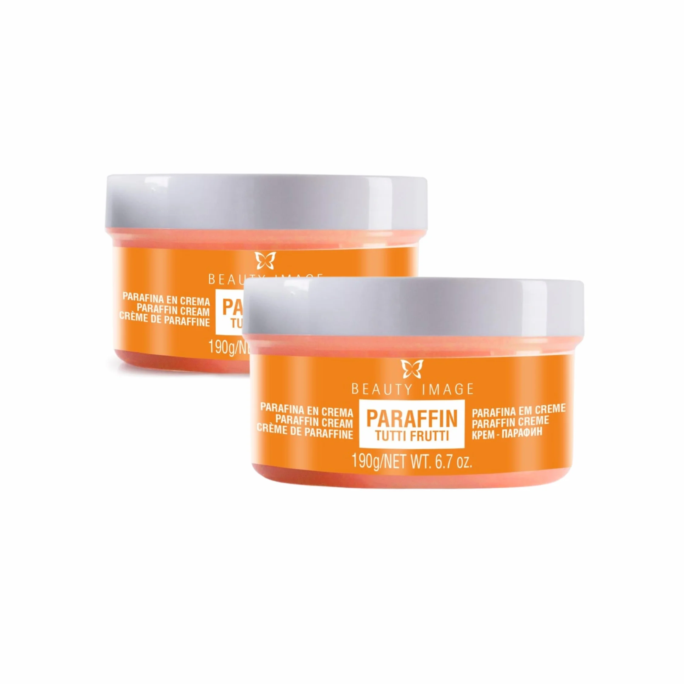 Parafina en Crema para Manos y Pies 250 ml 190 gr Pack de 2 Aroma Tutti Frutti