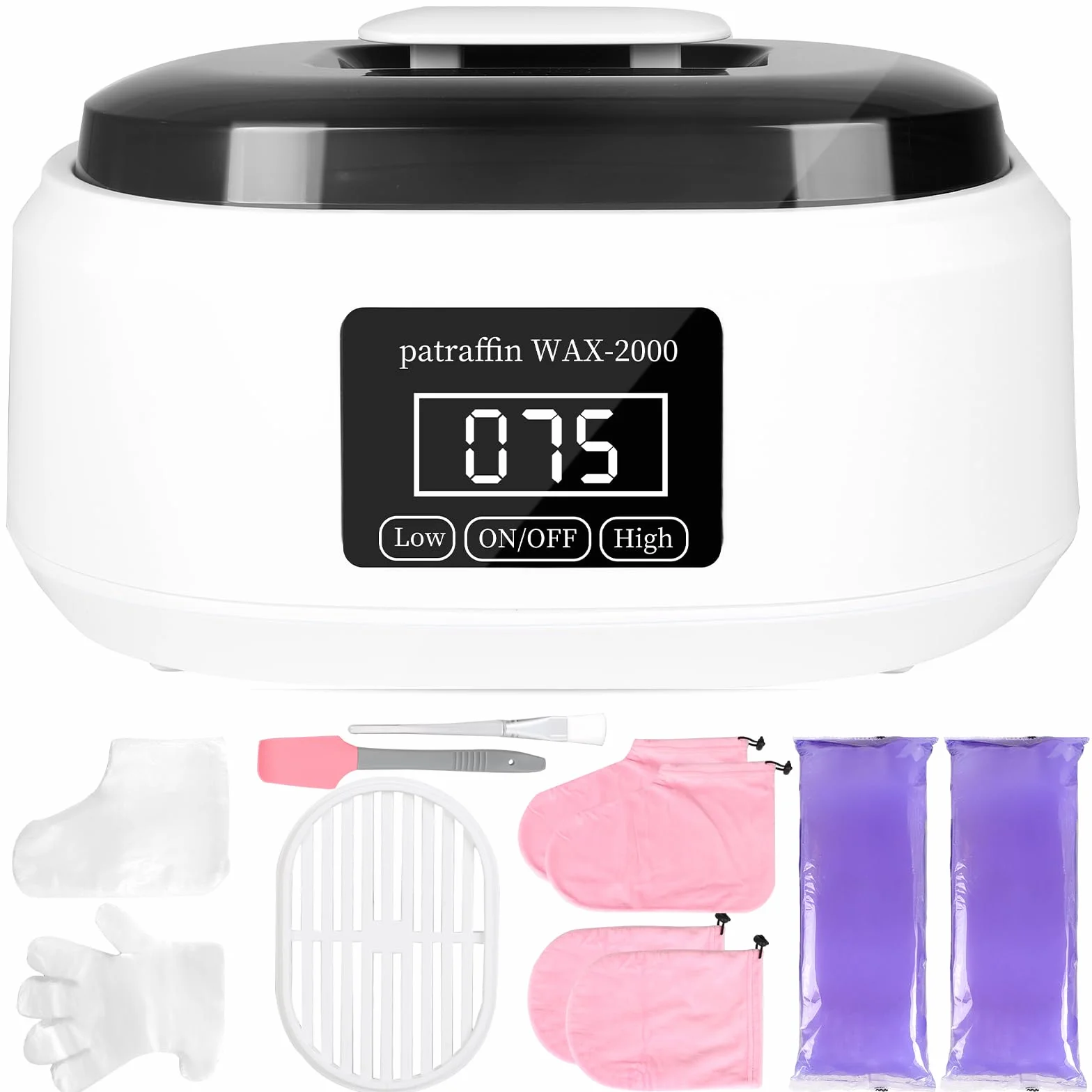 SWAWIS Baño de Parafina para Manos y Pies 3500 ml con 900g Cera y Accesorios