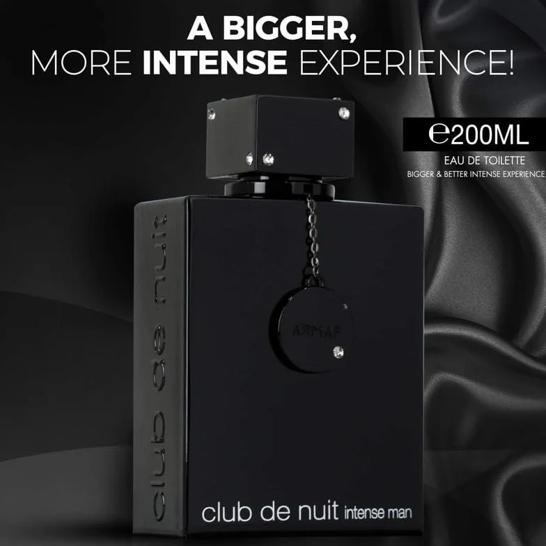 Club De Nuit Intense Man 200ml + Atomizador recargable 5 ml. Importado de Dubái