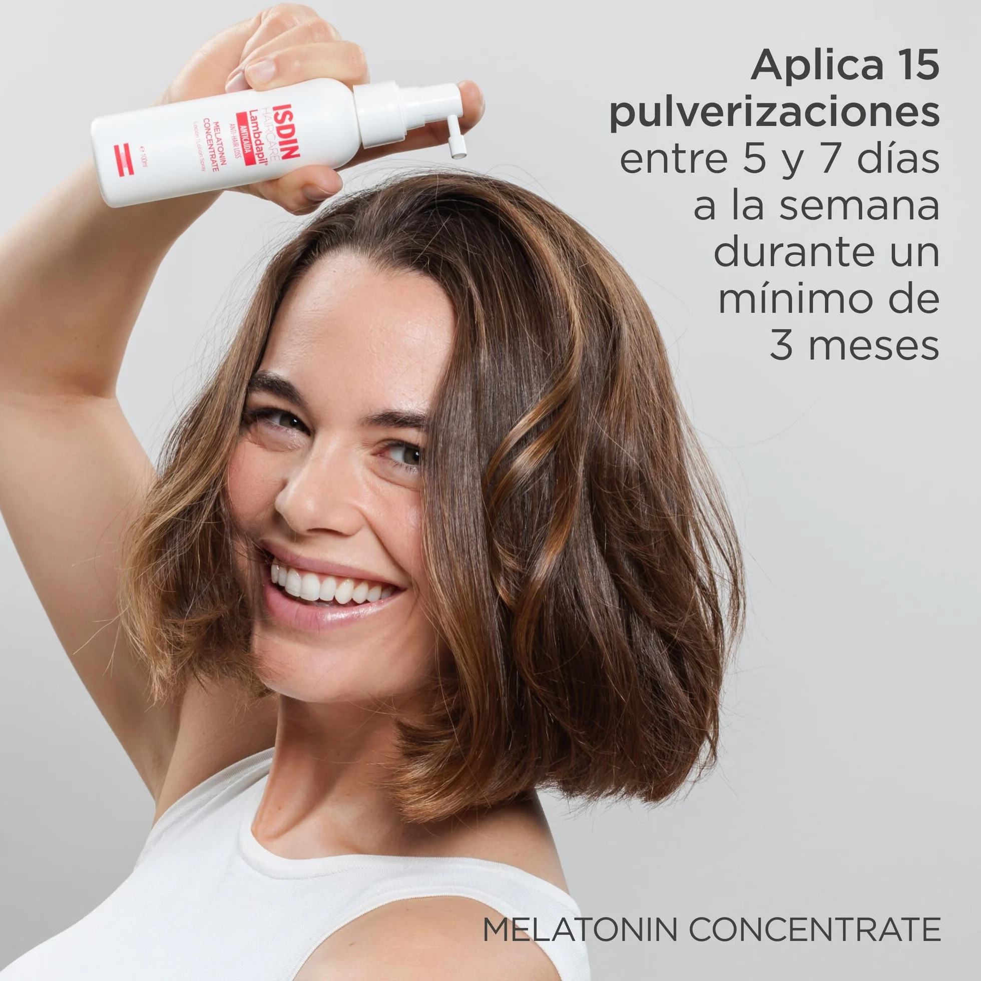 ISDIN HAIRCARE ANTICAÍDA LambdapilAnticaída Loción, Loción Anticaída Que Ayuda A Reforzar El Cabello Y Reducir Su Caída, Mejora El Volumen, Con Melatonina, Biotina y Adenosina - 100 ml