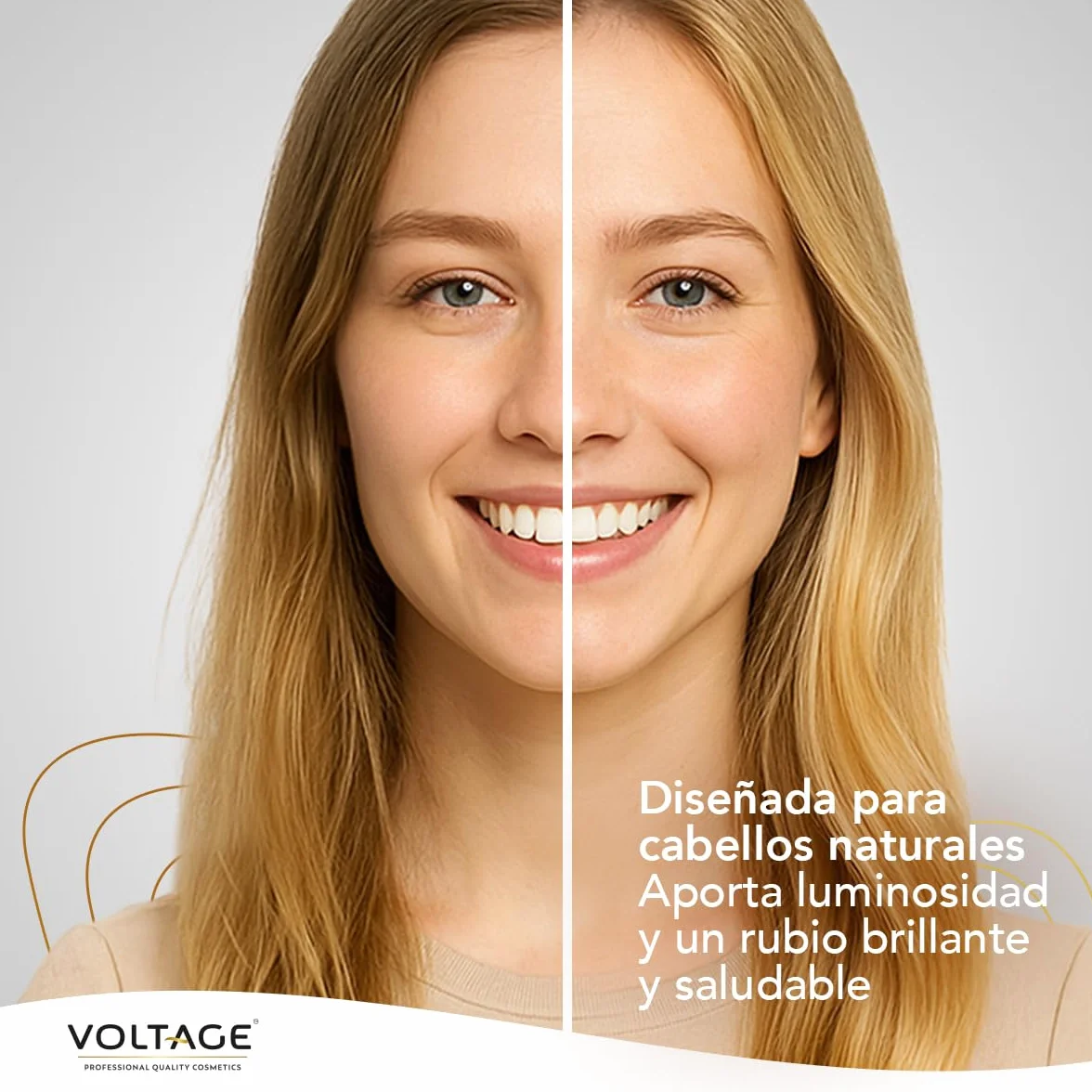 Voltage Cosmetics Aclarante con Camomila Rubio Natural Progresivo 200 ml Prebiotic Hair Technology Cabellos Naturales Sin Sulfatos
